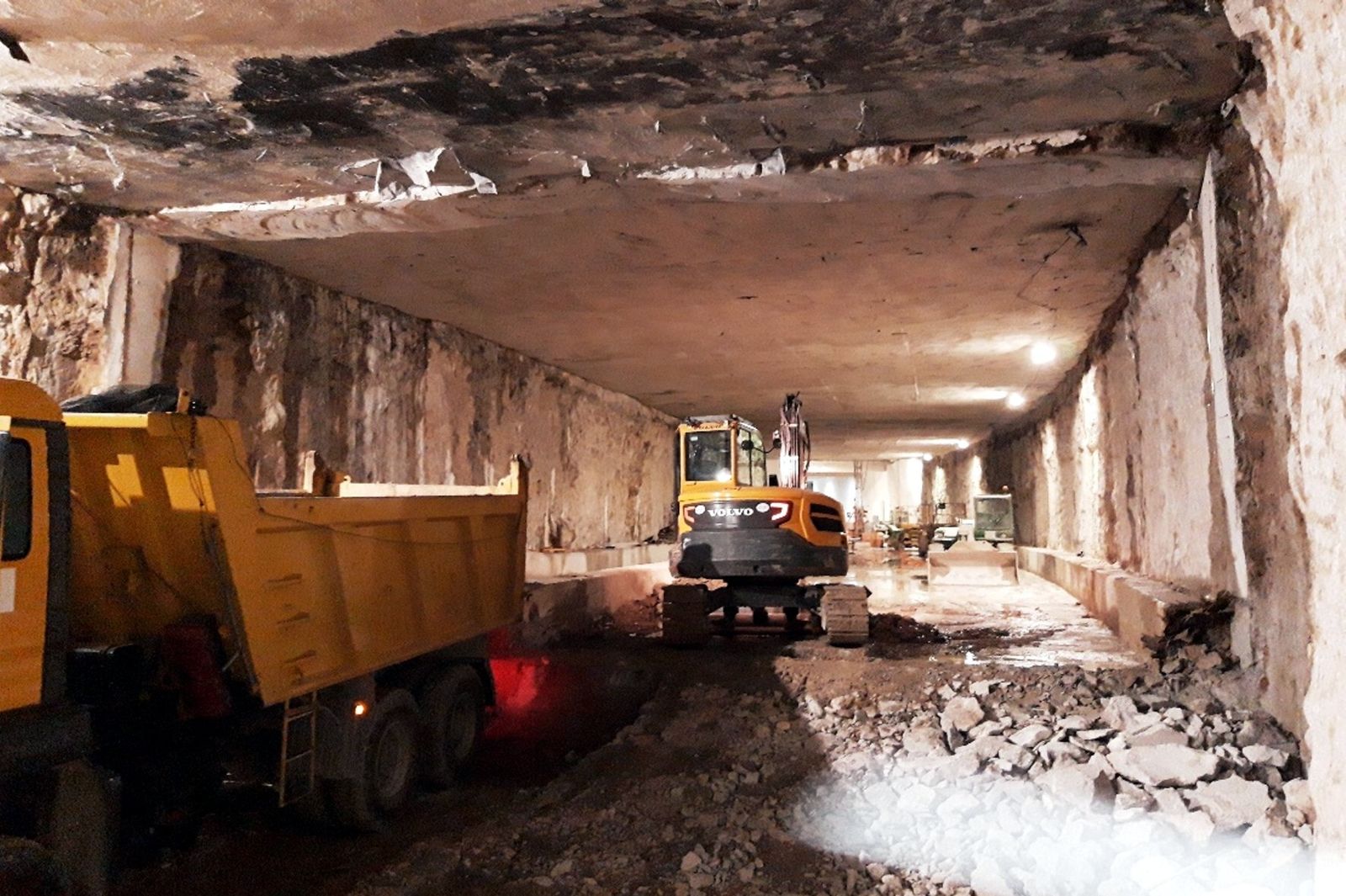 Fotos del avance de los trabajos del Metro de Málaga