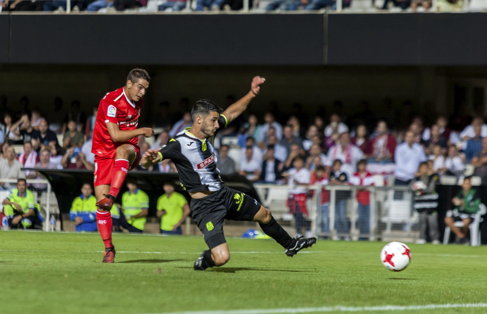 Un momento del partido