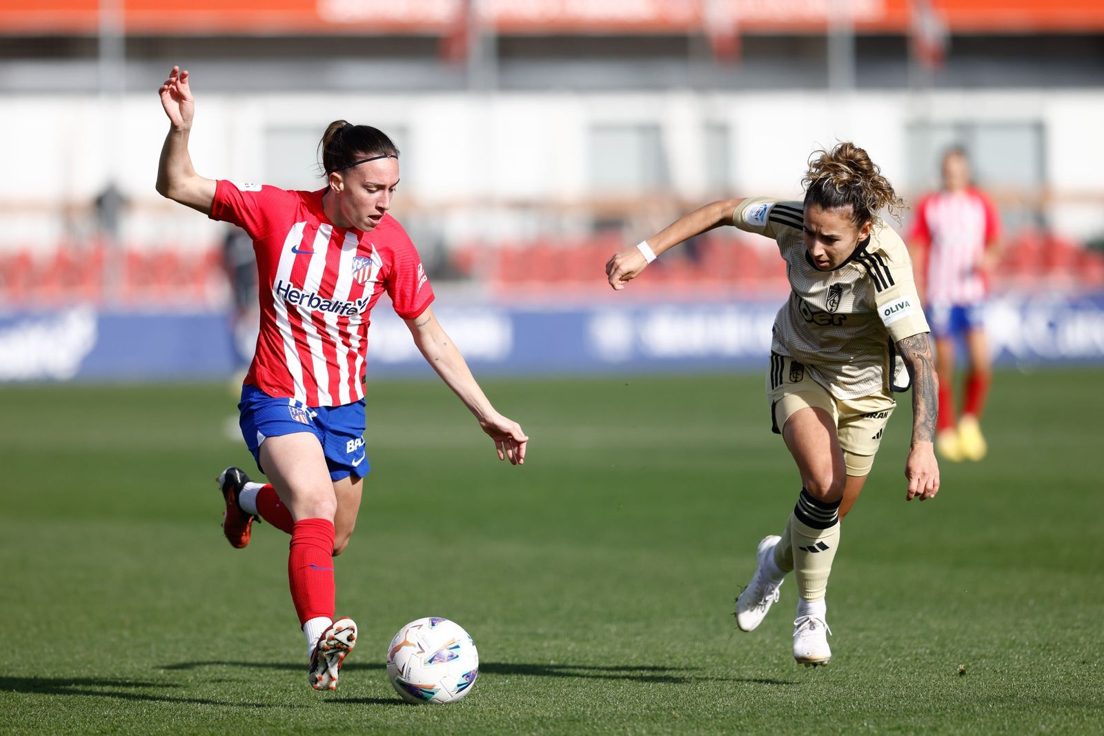 Esther durante el encuentro de la primera vuelta