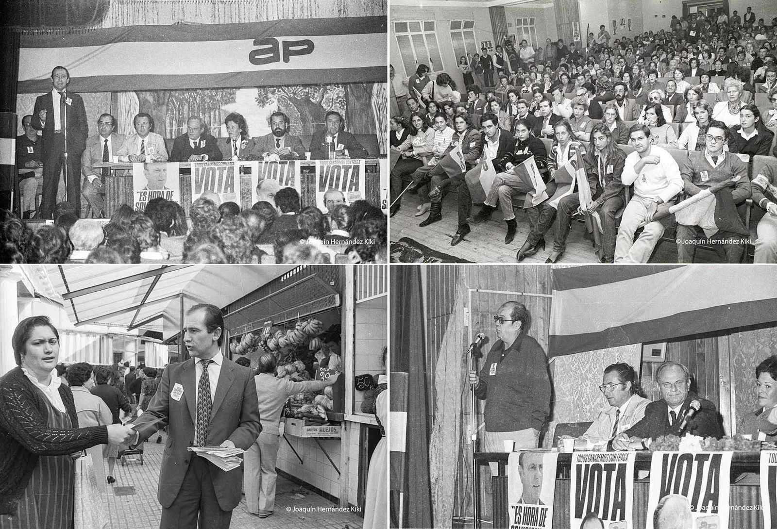 Campaña electoral de AP. Foto Kiki