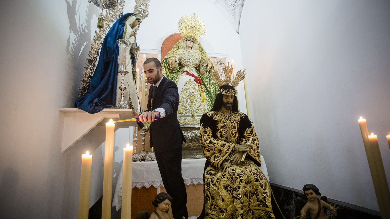 La hermandad de Cigarreras celebró la estación de penitencia  retransmitiendo a través de sus redes sociales