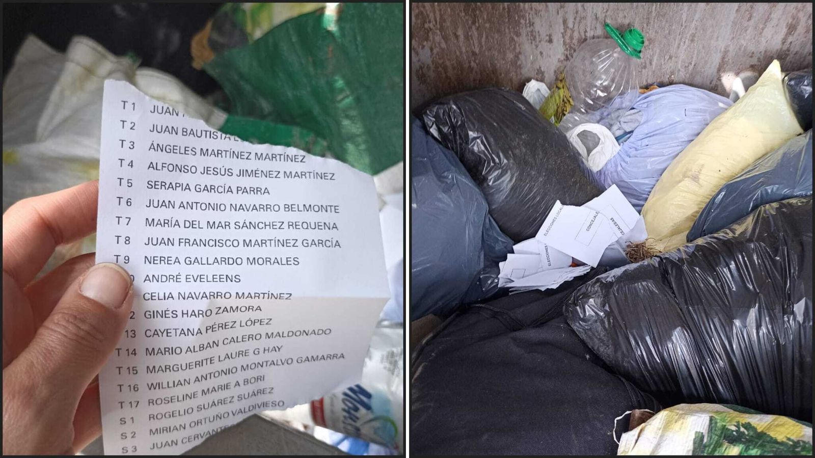 Aseguran que los votos han sido arrojados al contendor.