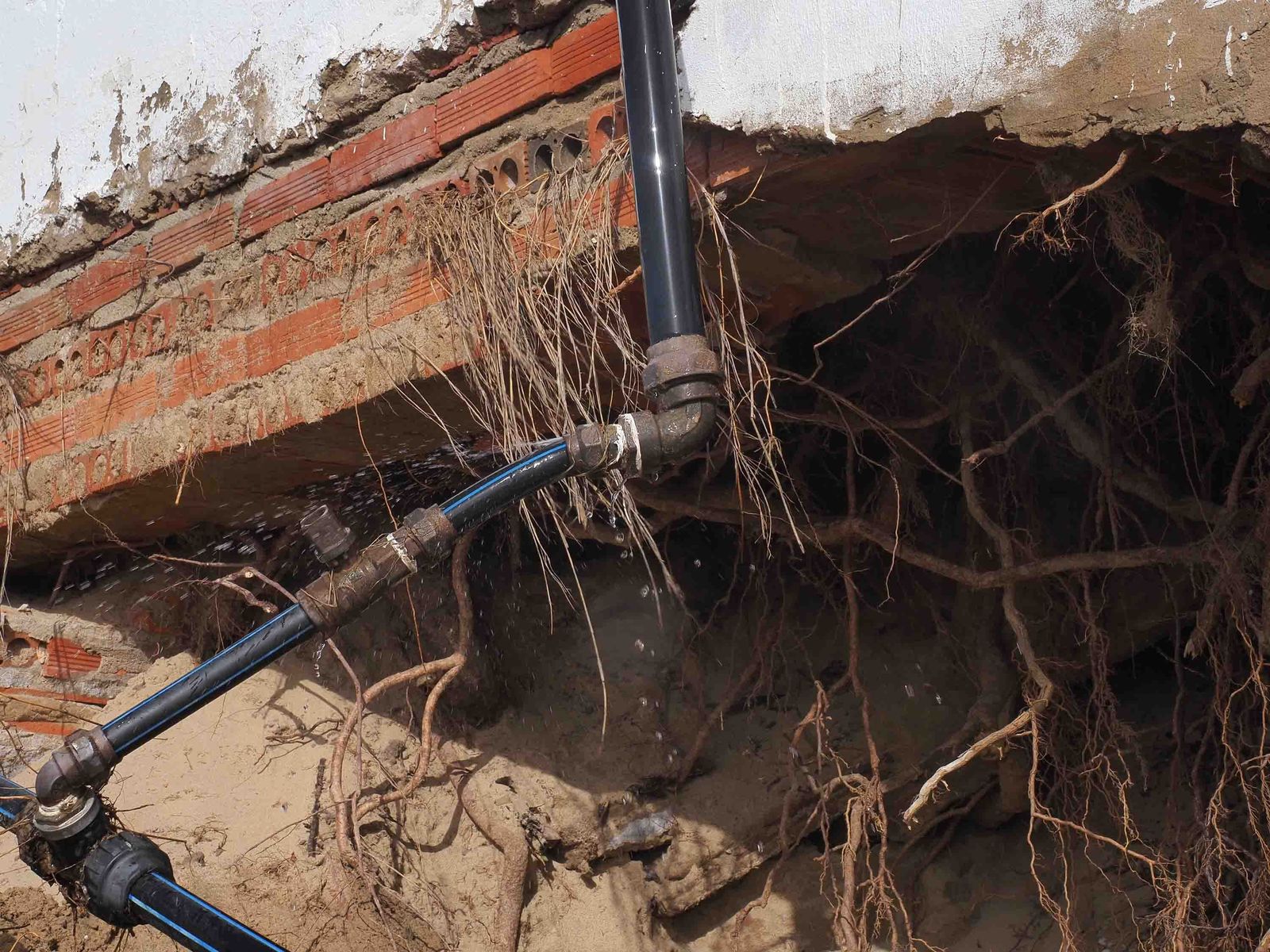 Las imágenes de los daños de la borrasca Irene en El Portil