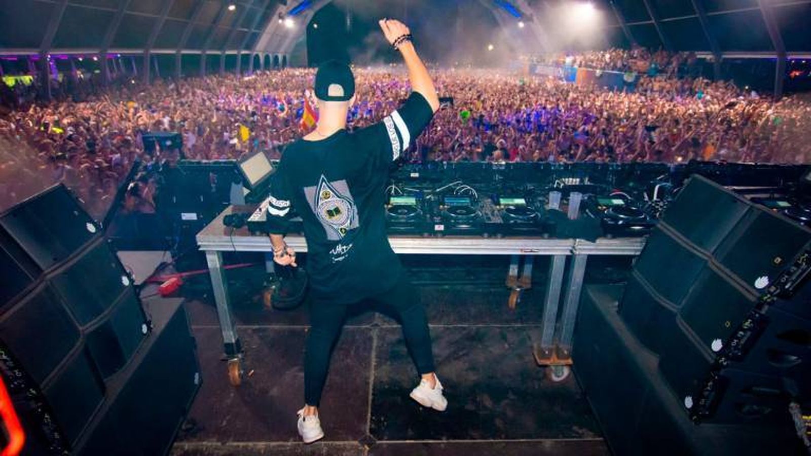 Wade, durante su sesión en la última edición del festival Dreambeach, celebrado en la playa de Villaricos (Almería)