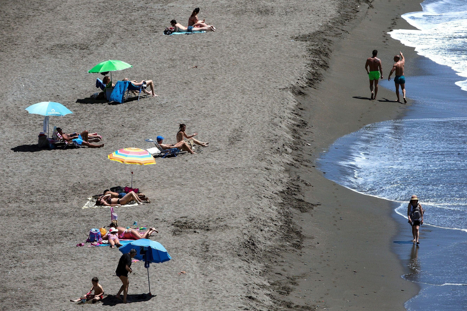 La playa del Rincón de la Victoria, en Málaga. La playa del Rincón de la Victoria, en Málaga.