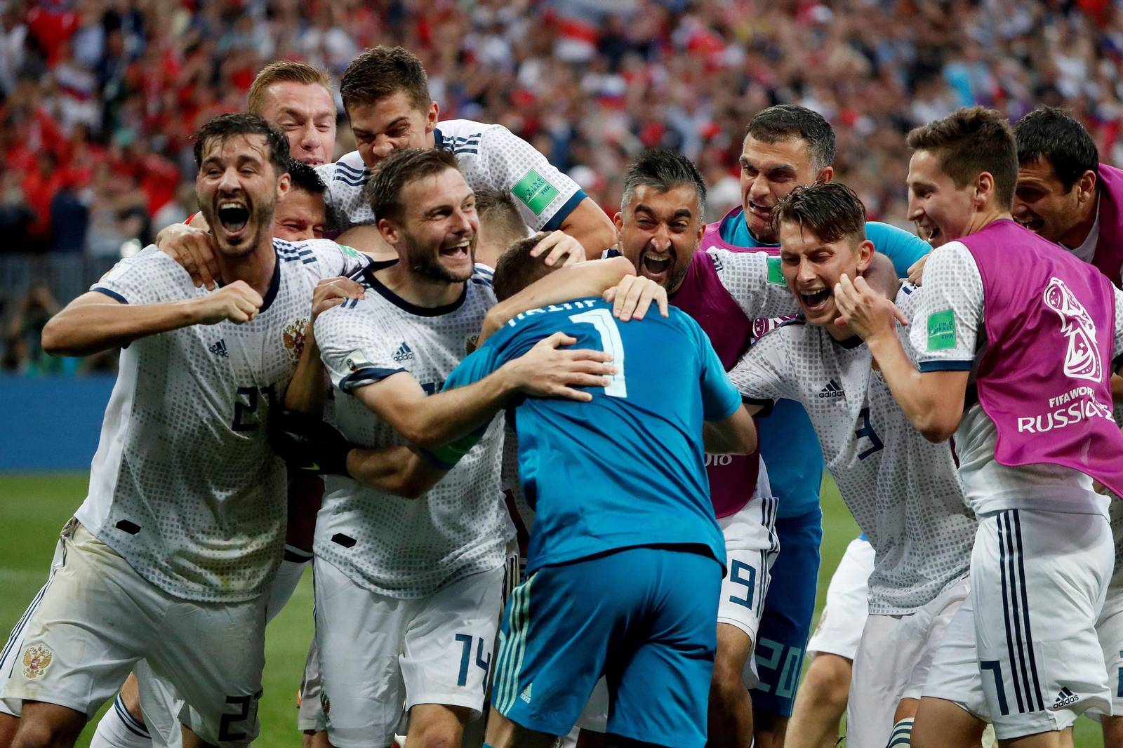 Las imágenes del España-Rusia