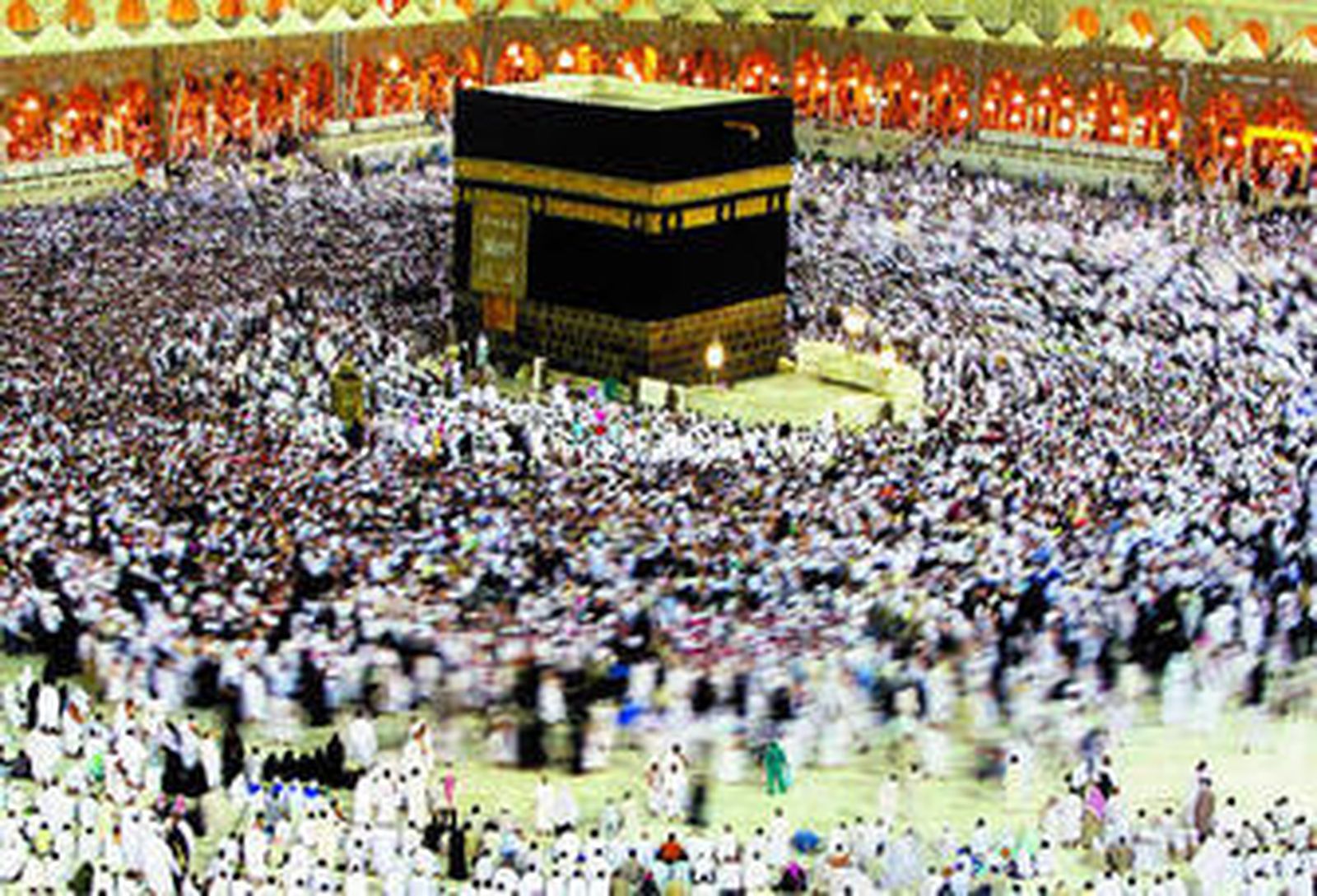 Fiesta grande de peregrinos en La Meca