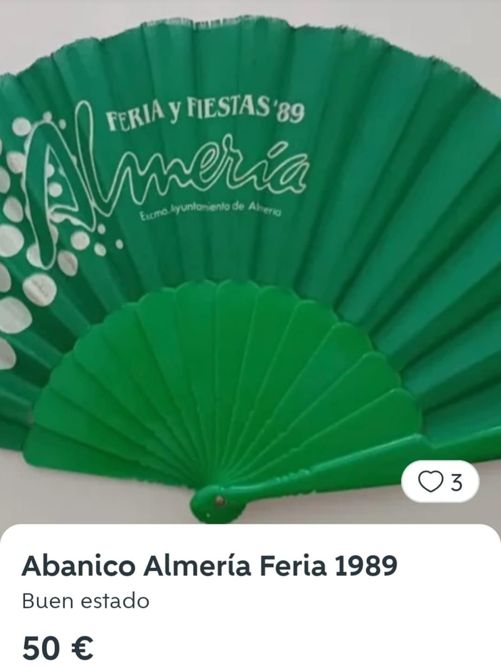 Abanico en venta del 89.