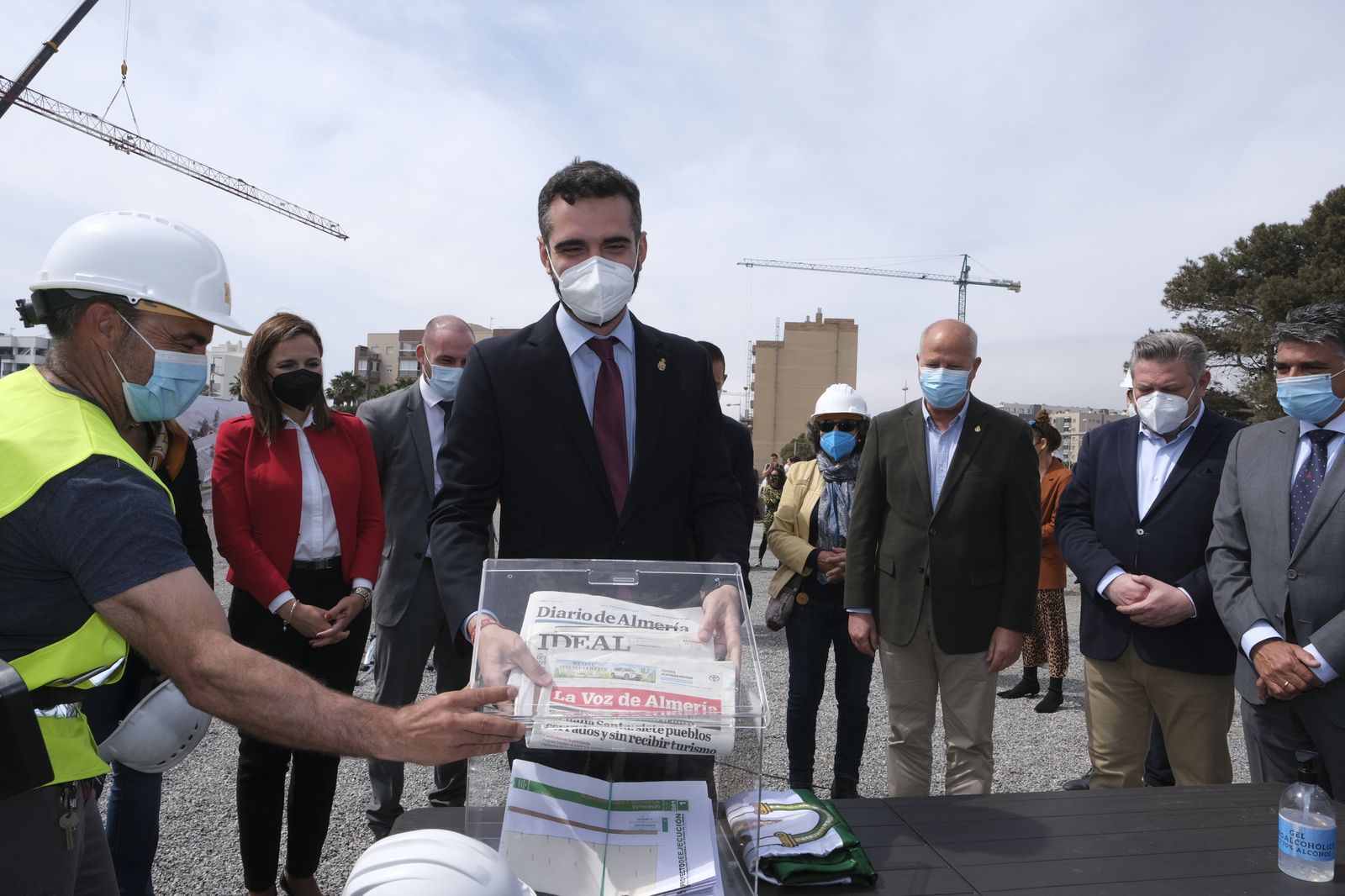 Fotogalería colocación primera piedra Conservatorio Profesional de Danza 'Kina Jiménez' de Almería