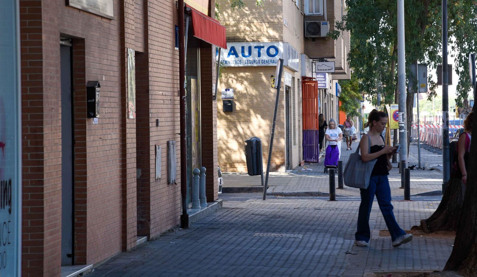 Las obras de la línea 3 del metro de Sevilla en Pino Montano