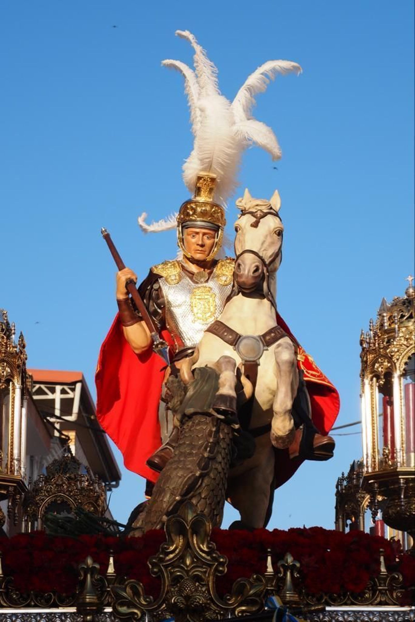 Procesión de San Jorge Mártir por las calles de Palos de la Frontera