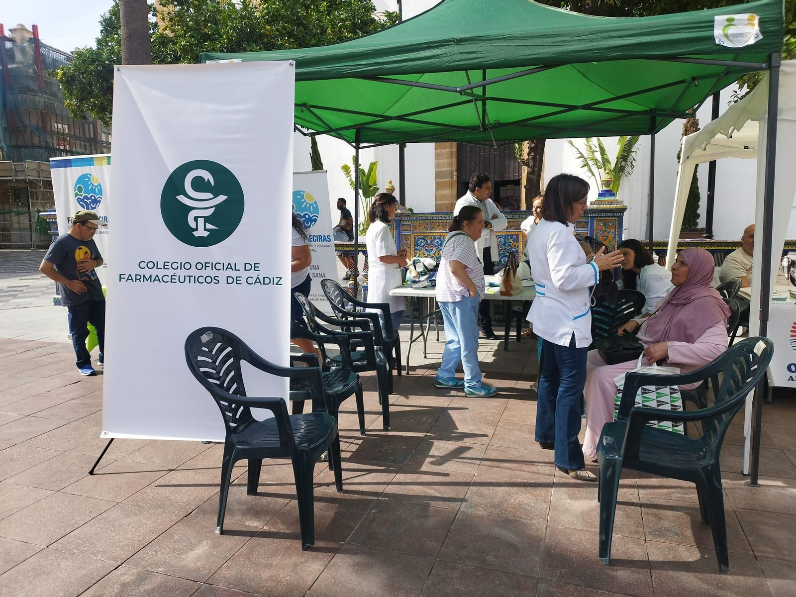 Stand del Colegio de Farmacéuticos.