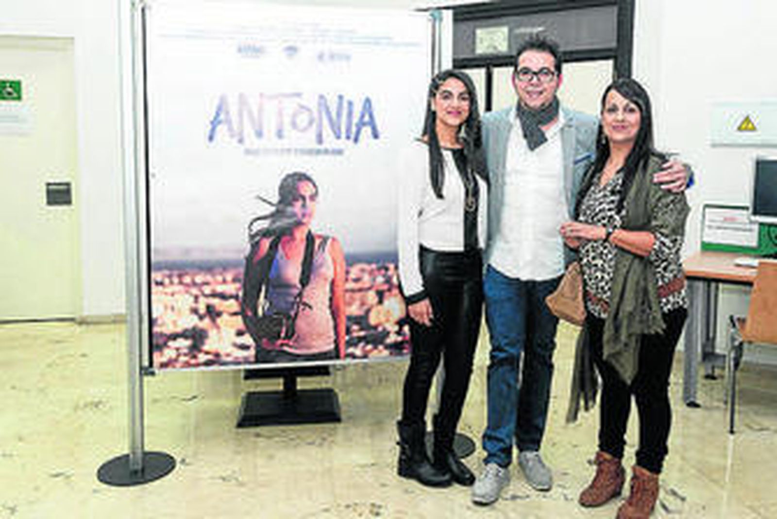 La protagonista del corto se mostró encantada tras la proyección.