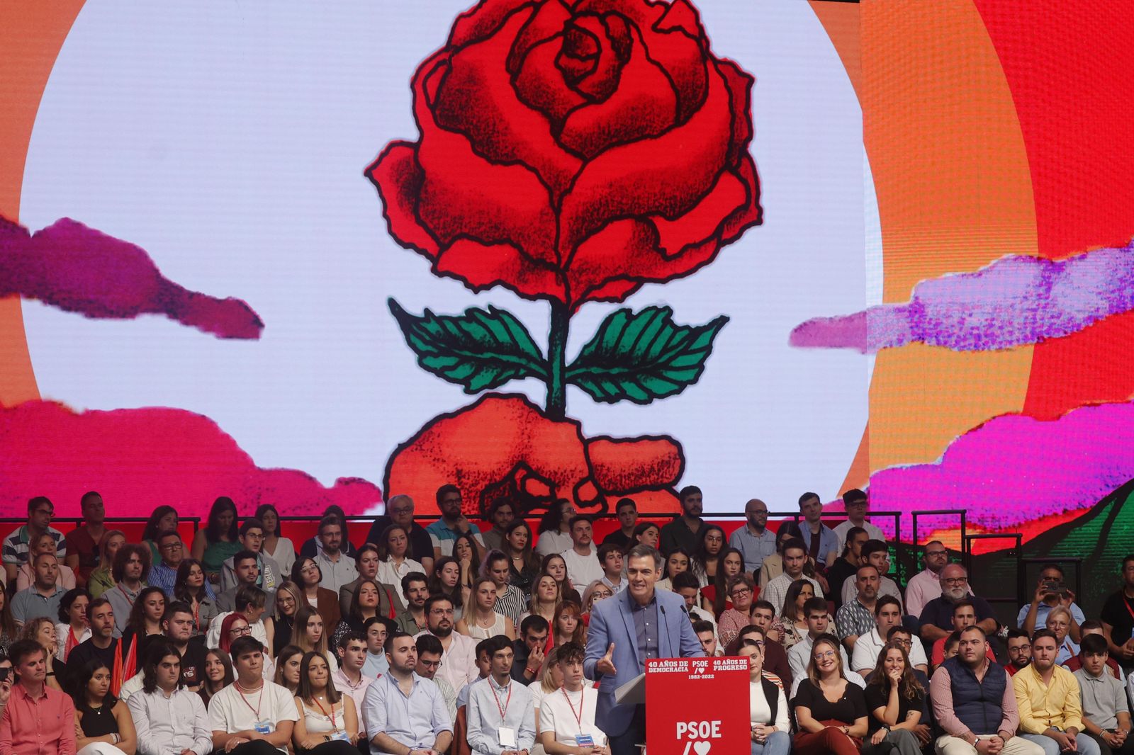 las imágenes del acto del PSOE en Sevilla