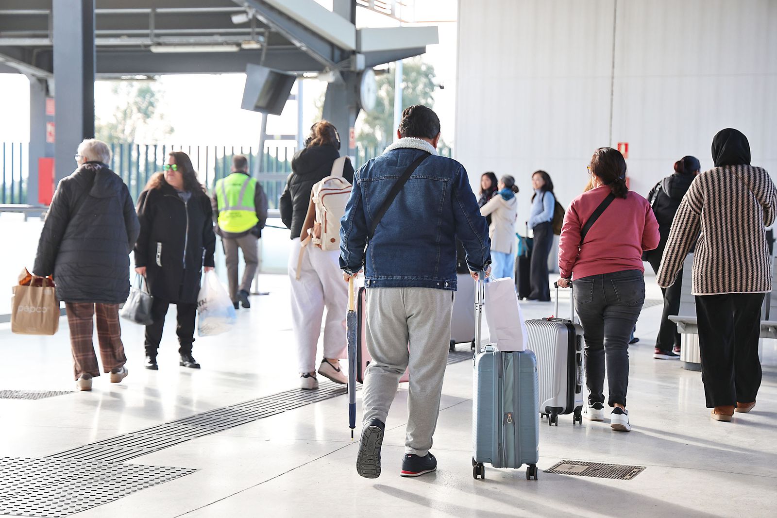 La estación de Huelva la mañana siguiente del trágico accidente