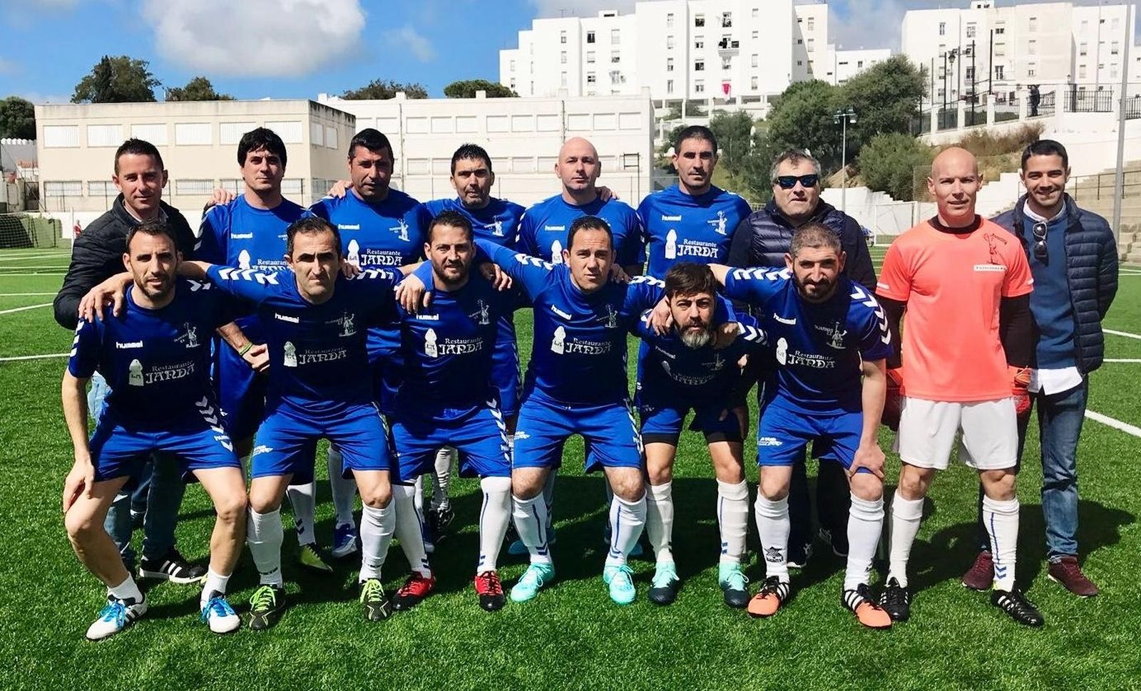 El conjunto vejeriego en la competición de fútbol-7.