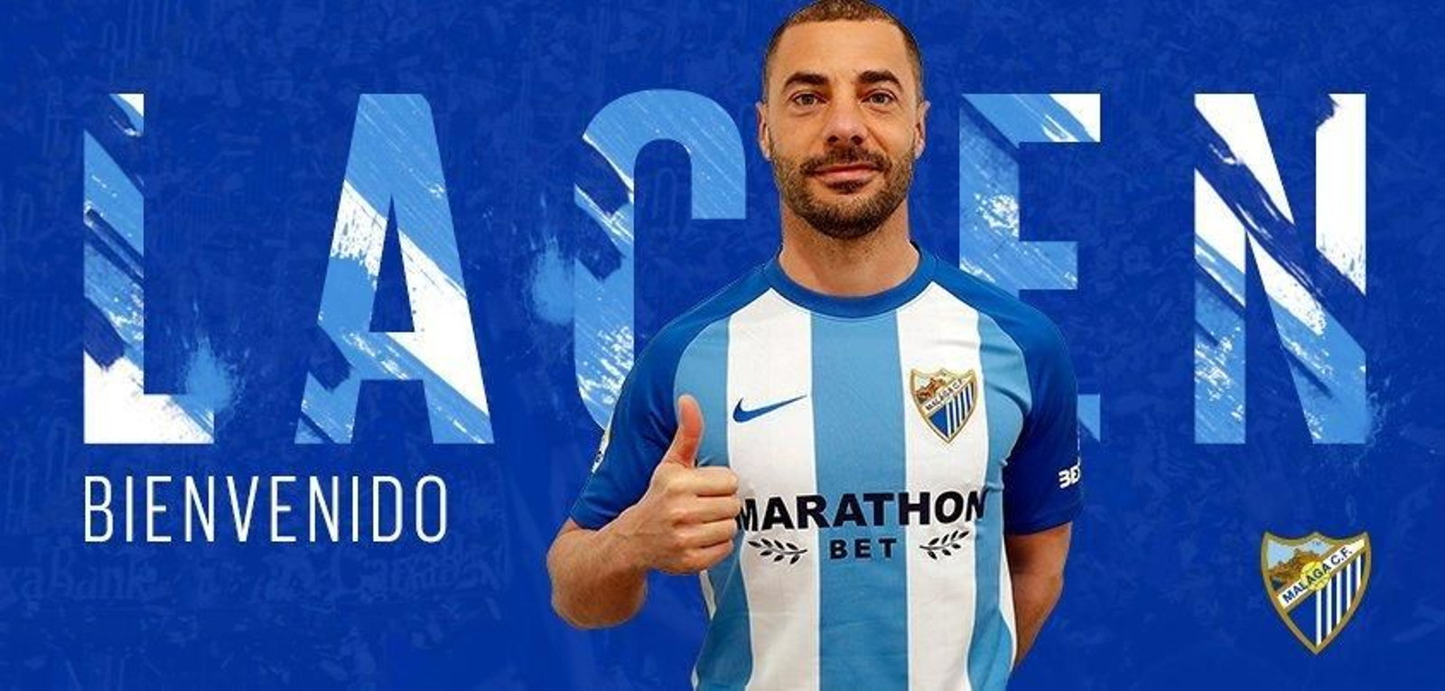 Lacen, en el gráfico con el que lo ha anunciado el Málaga