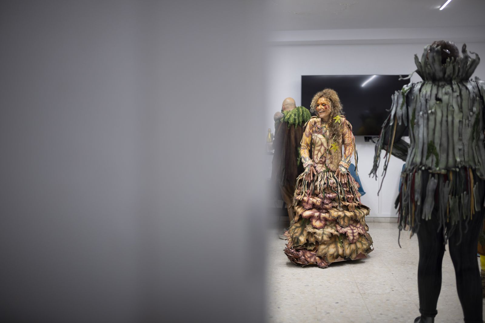 Imágenes de la actuación de la comparsa de Huelva "La vieja verde" en el Carnaval Colombino