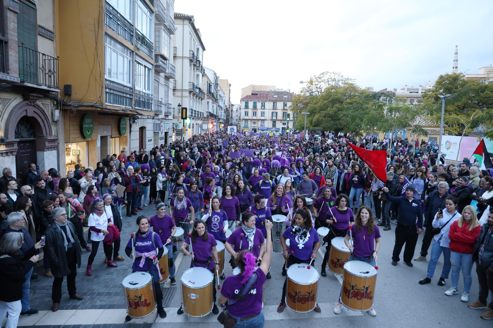 La manifestación del 8-M en Málaga, en fotos