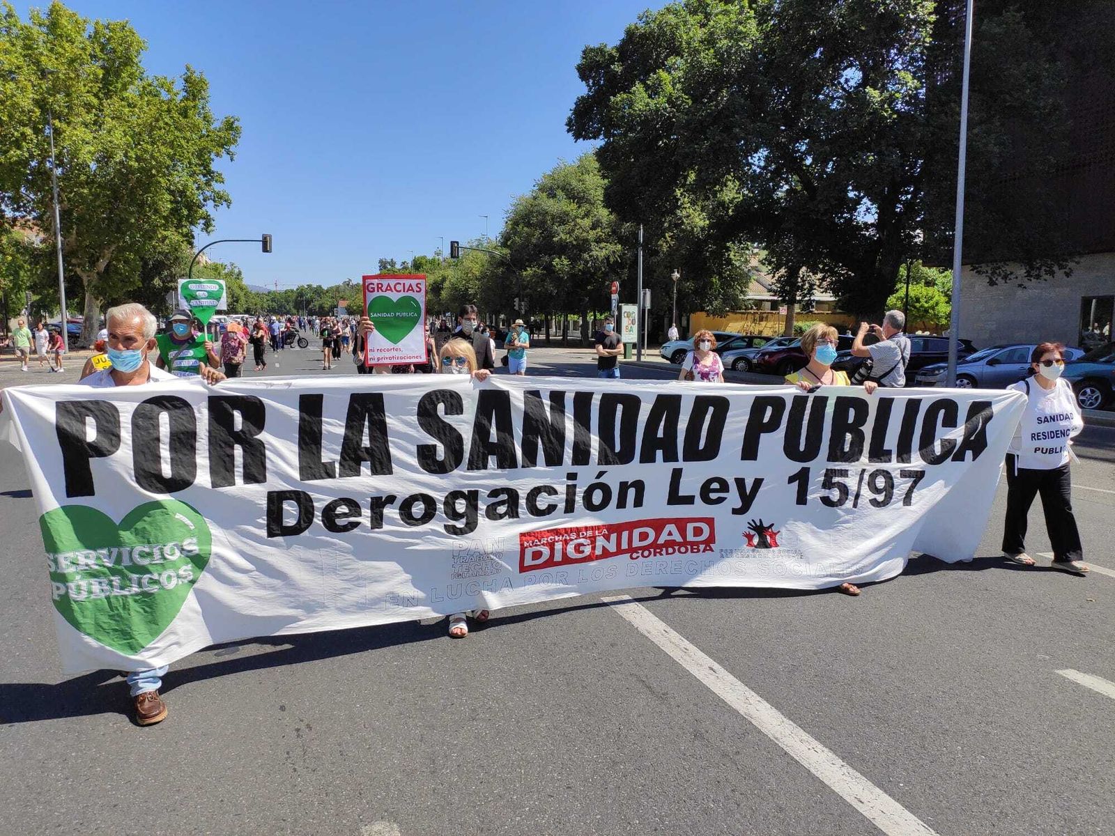 Las Marchas de la Dignidad recorren Córdoba.