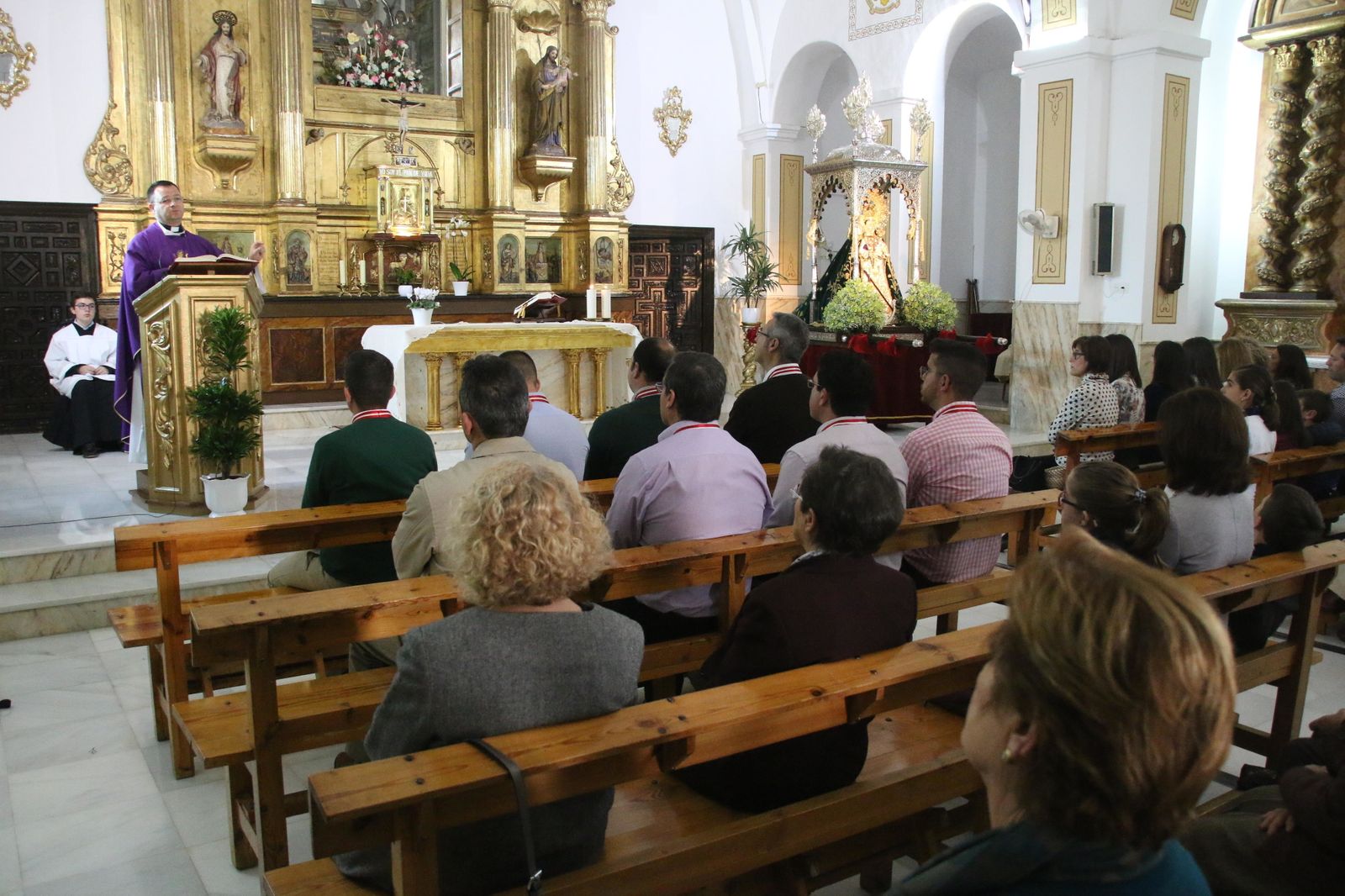 Las imágenes de la Virgen de Gádor en su recorrido a Berja