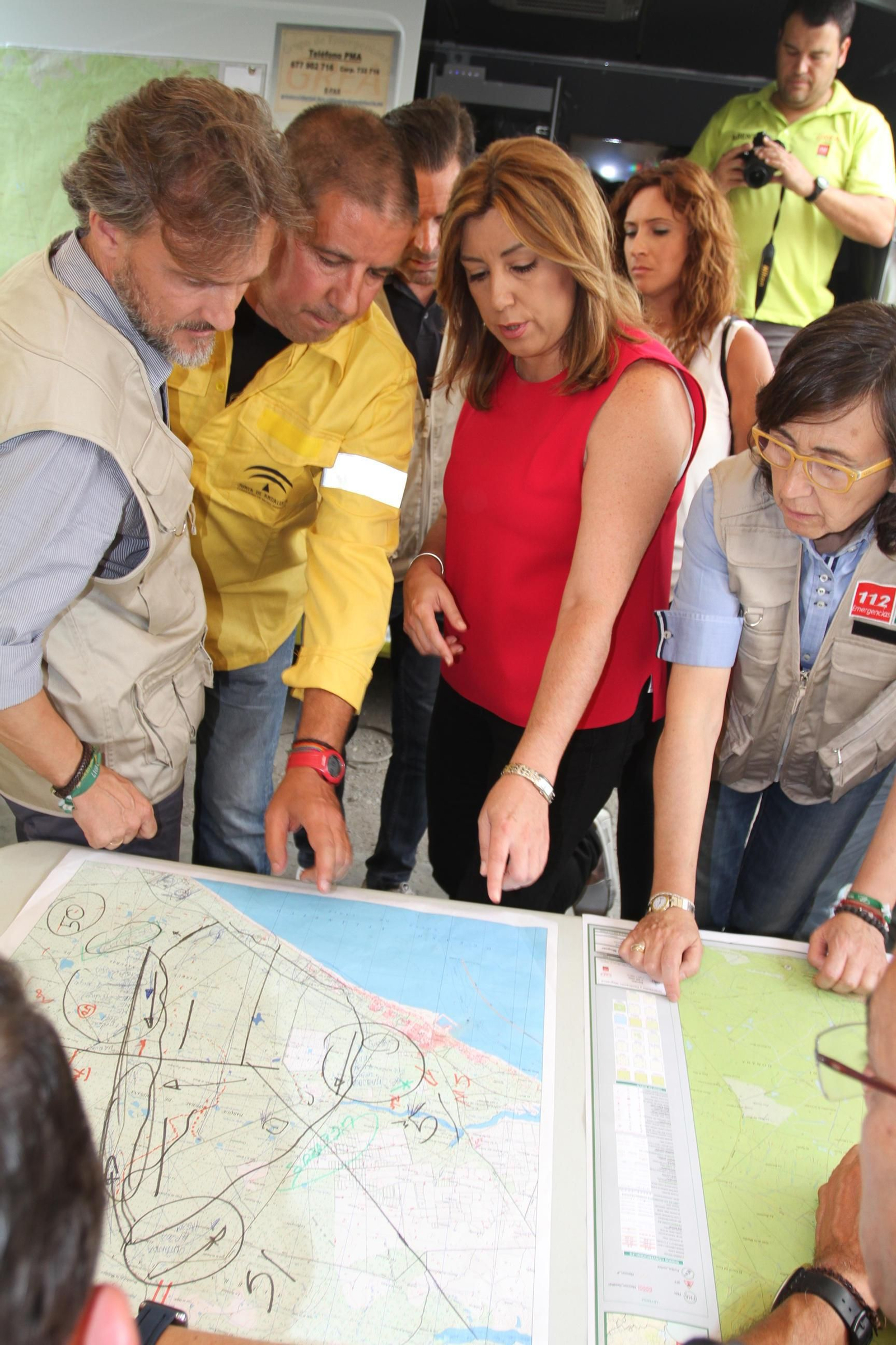 Las imágenes del incendio en Moguer y Mazagón