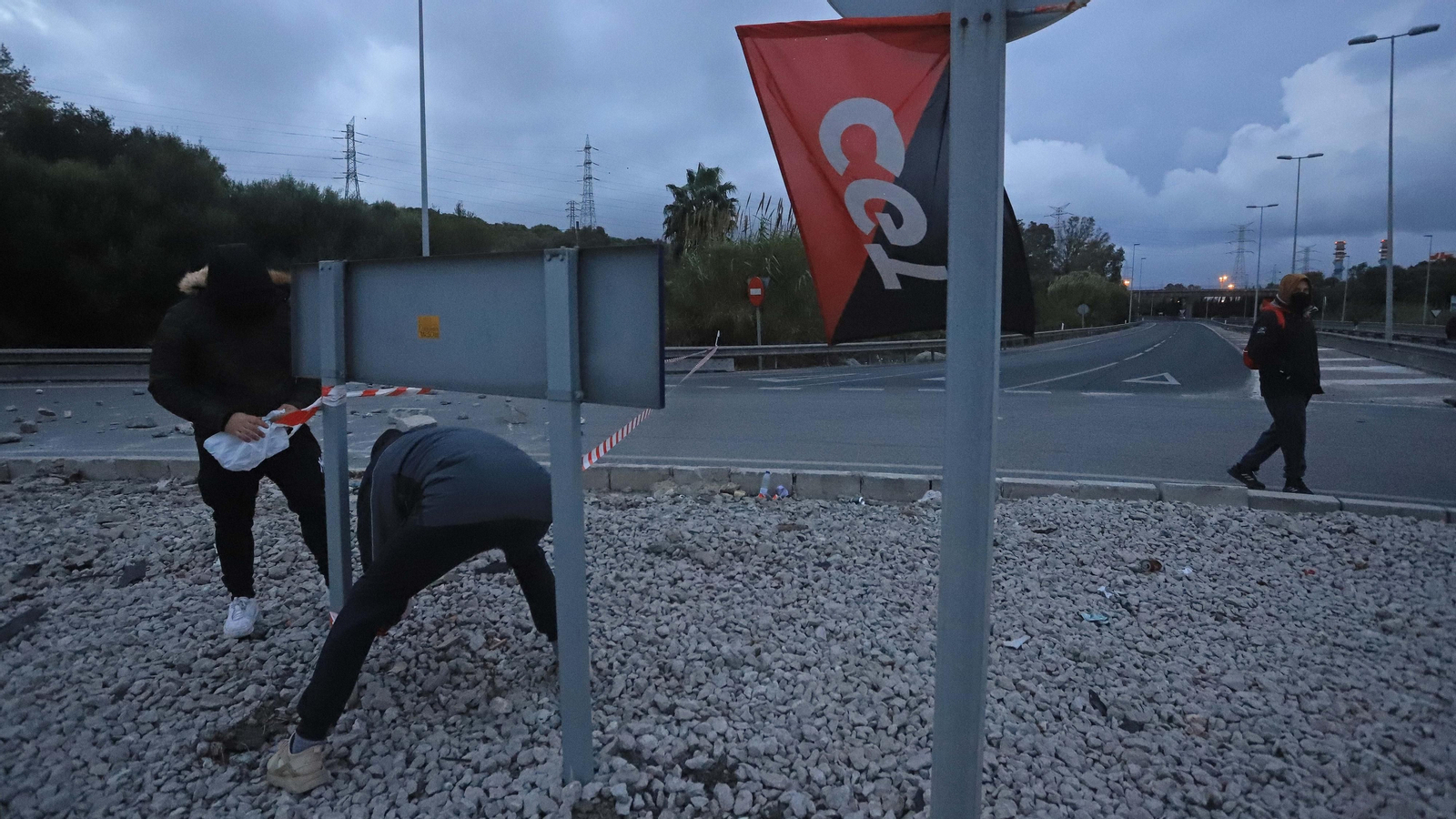 Fotos de la tercera jornada de la huelga del metal en el Campo de Gibraltar