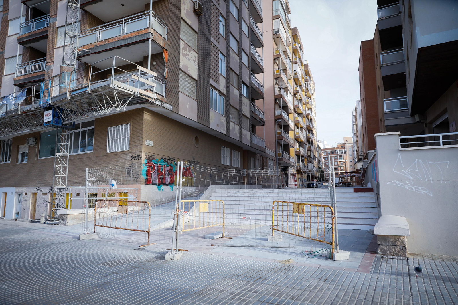 Imágenes de las calles en obras