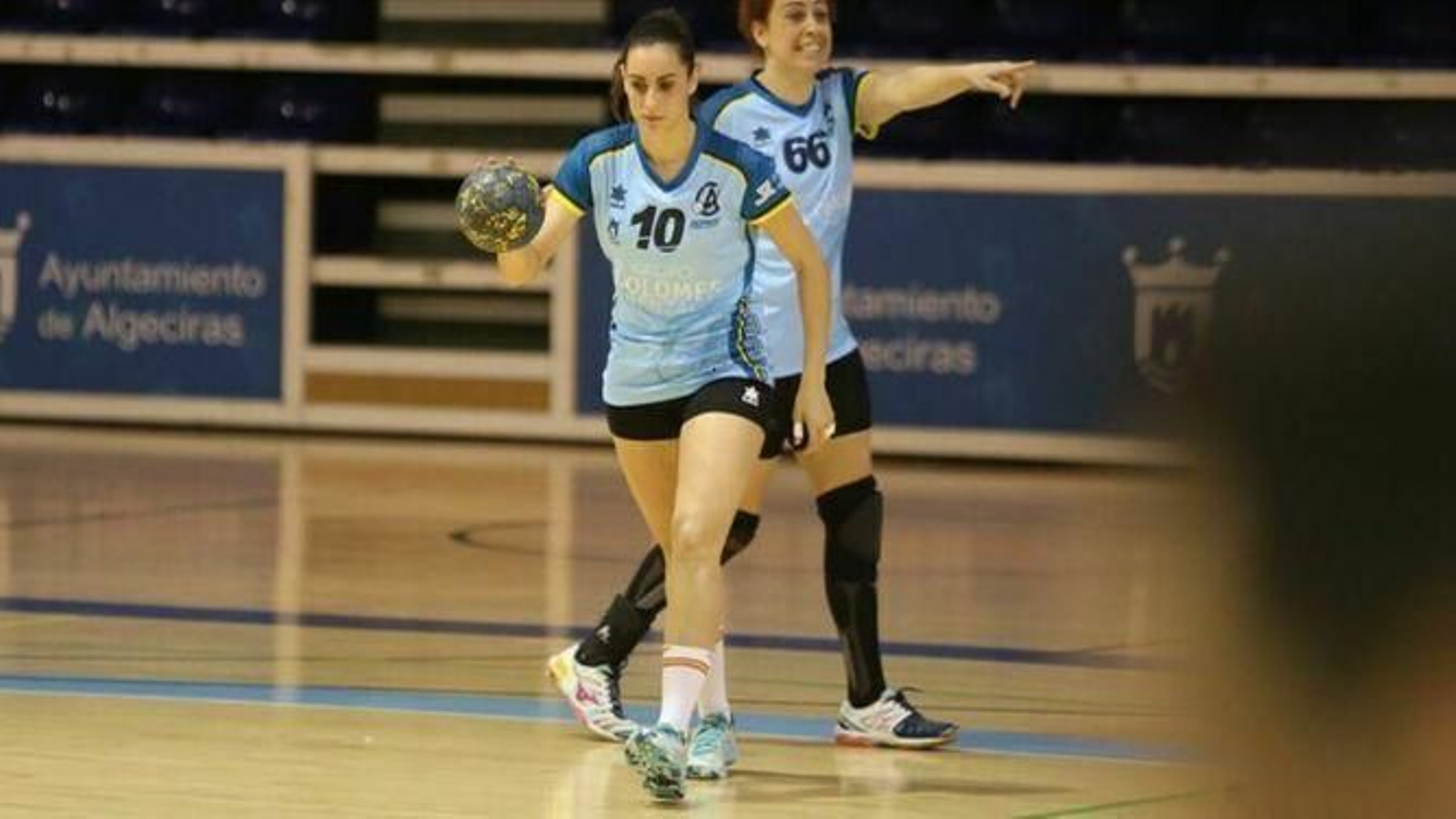Laura Gil, durante un partido de la pasada campaña con el BM Ciudad de Algeciras