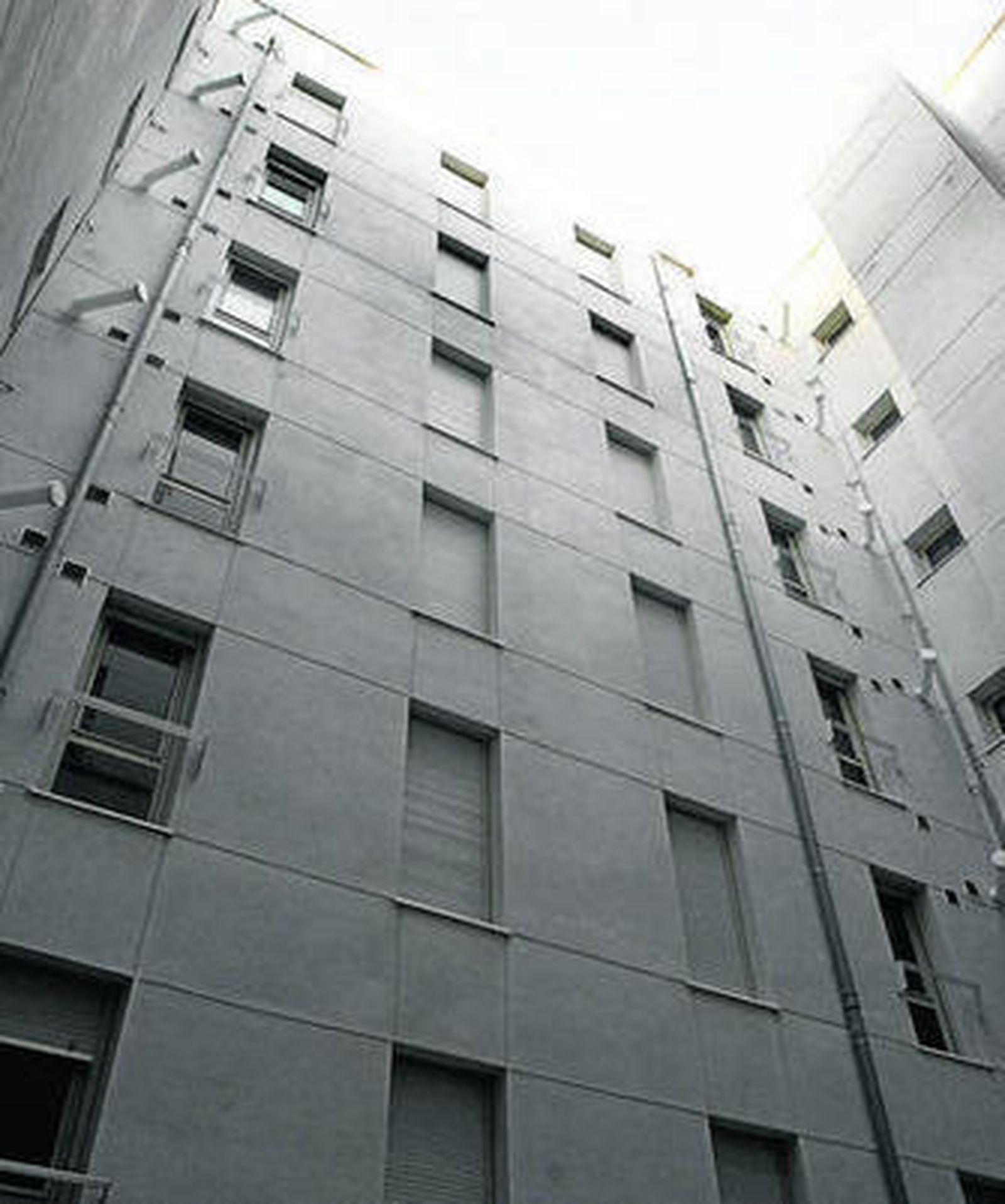 Un bloque de pisos en la capital gaditana.