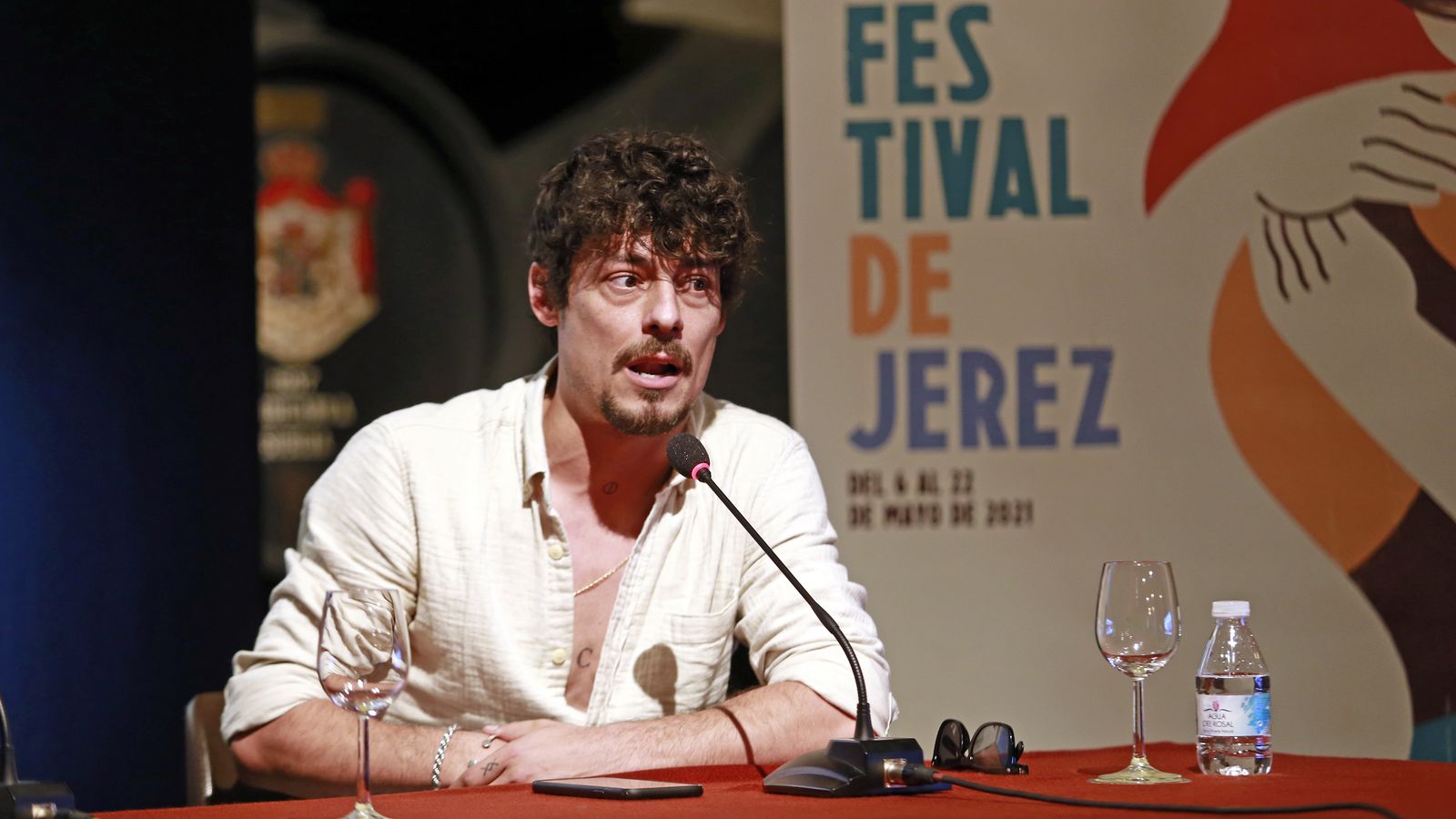 Jesús Carmona, durante la rueda de prensa en San Ginés.