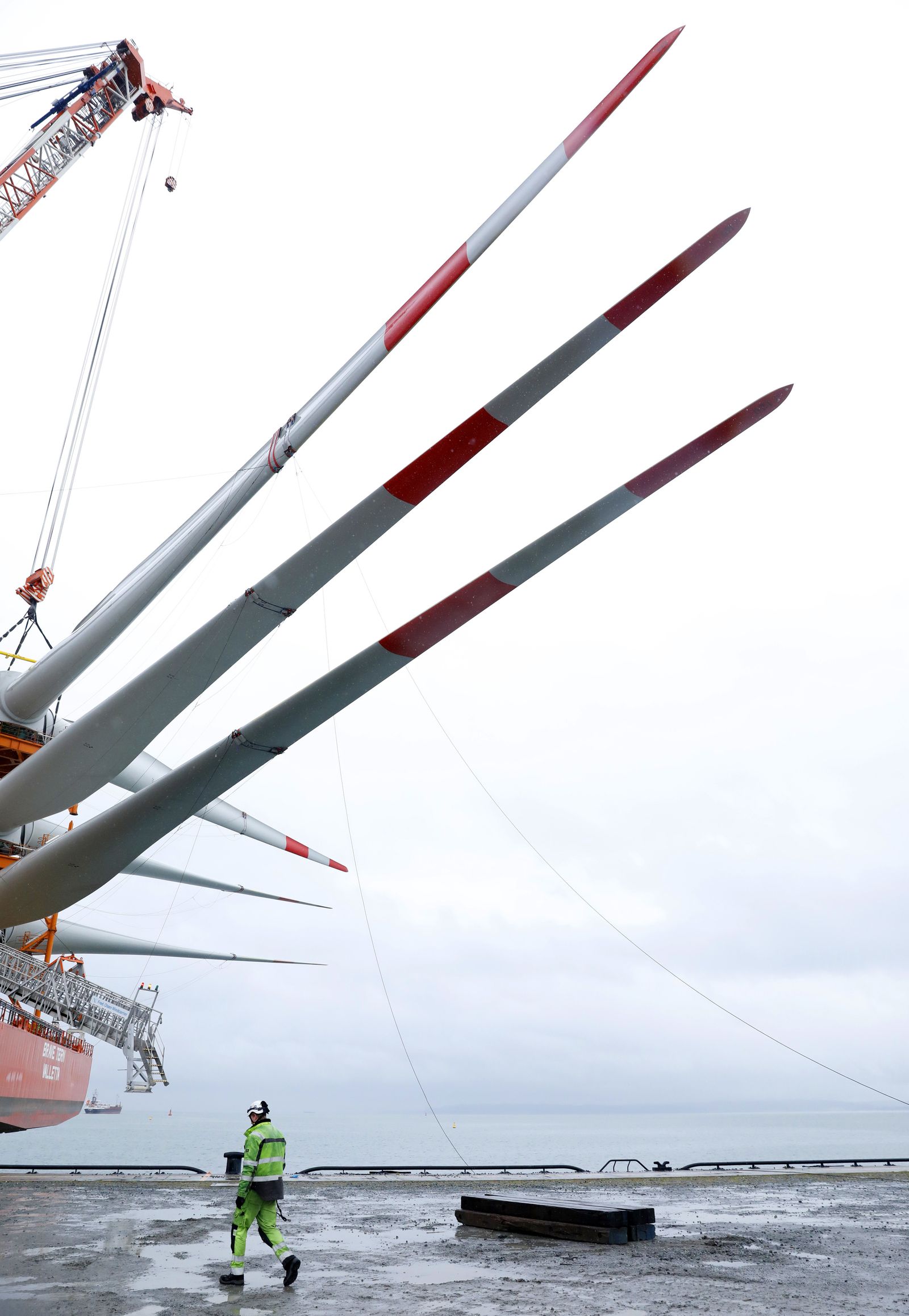 Puerto Real, presente en la estación eólico marina Wikinger