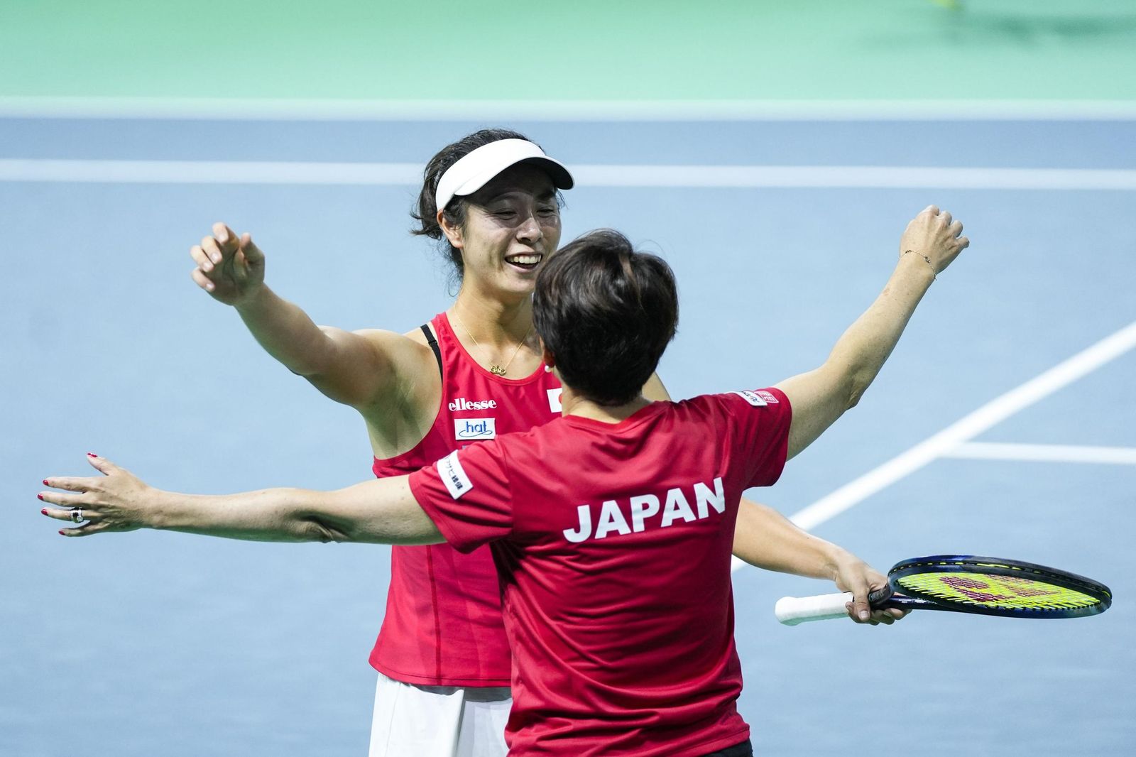 El Italia-Japón de la Billie Jean King en Málaga, en fotos