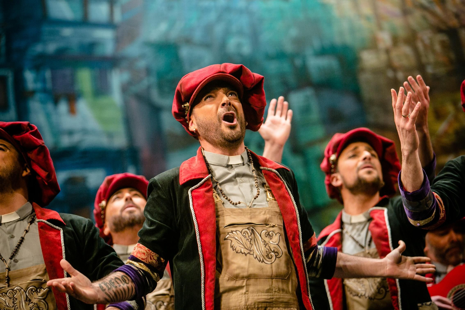 La comparsa "La sagrada cena"