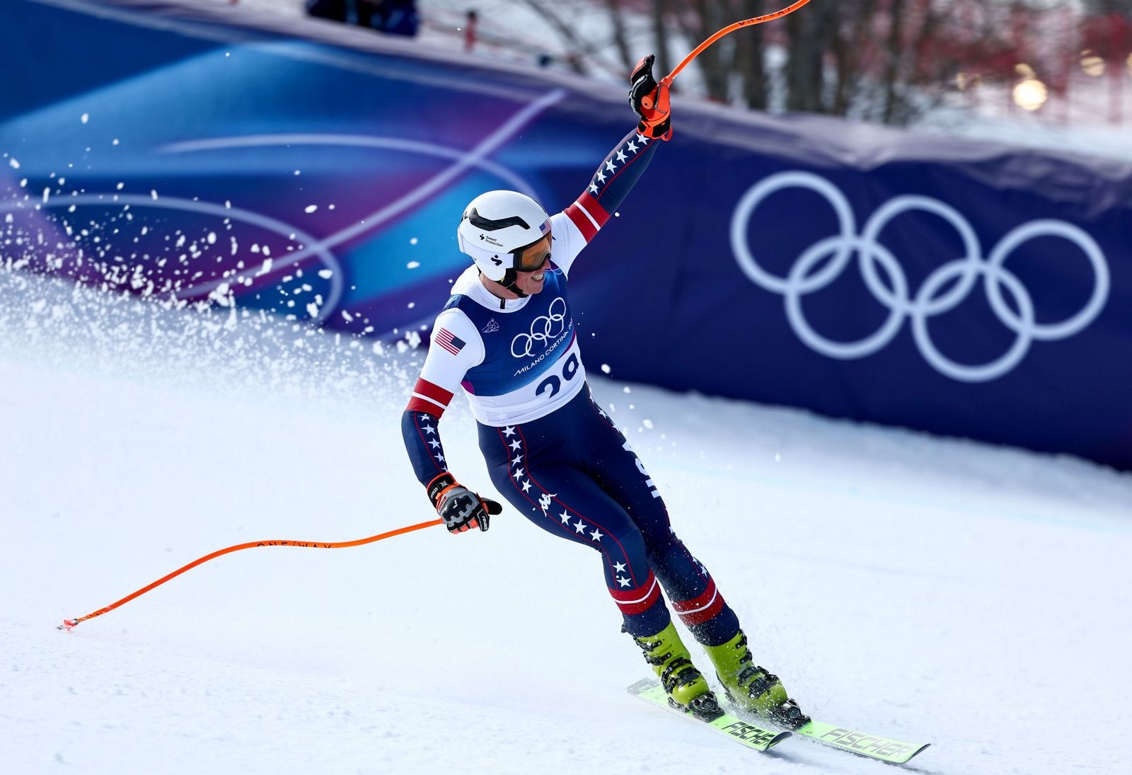 Las espectaculares fotos del descenso masculino en los Juegos Olímpicos de invierno