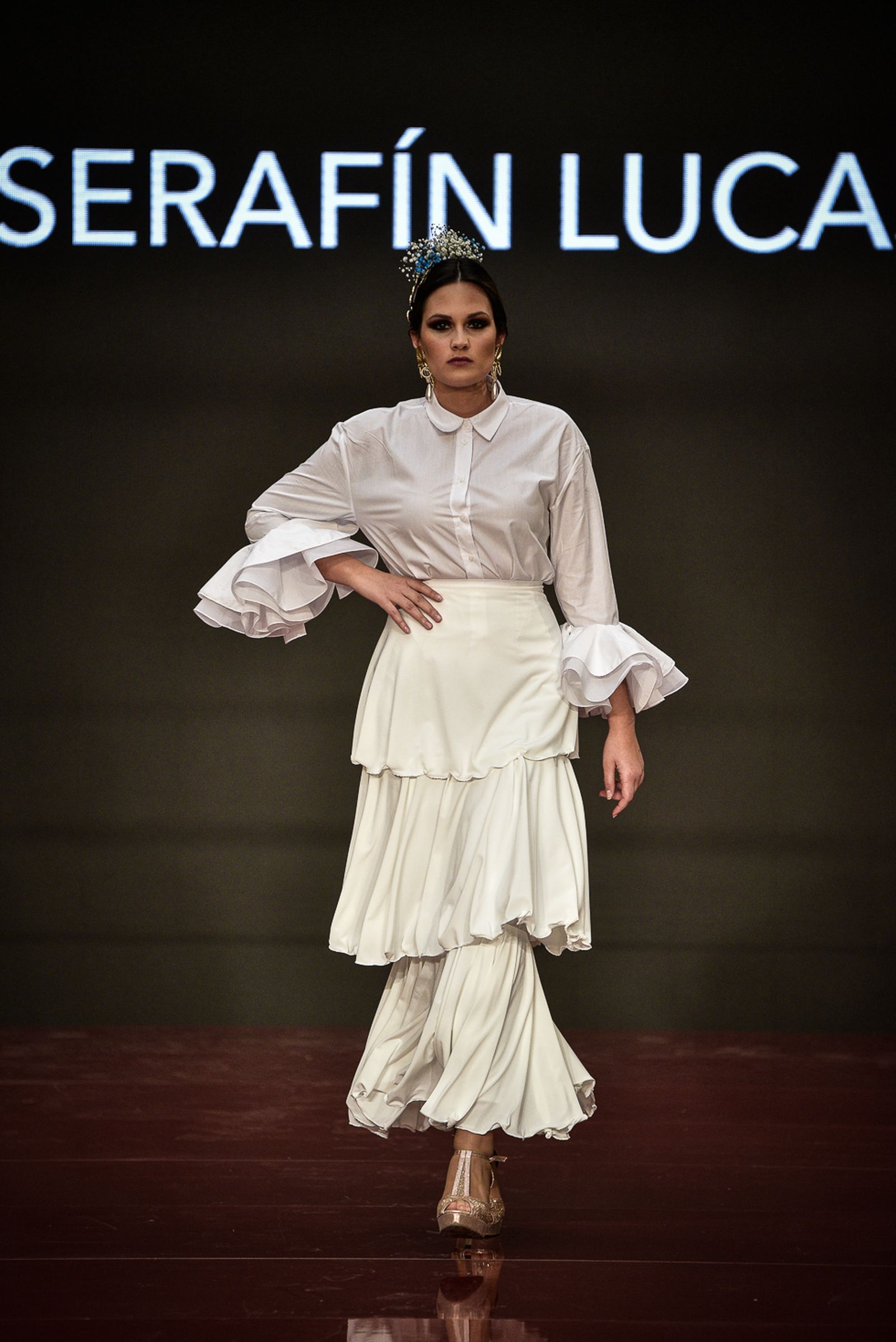 Imágenes de la inauguración de la Pasarela Flamenca en el patio del Ayuntamiento