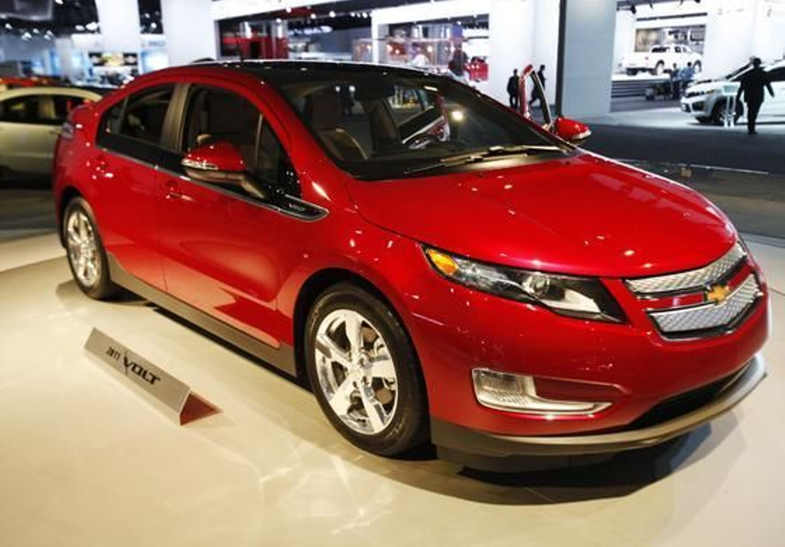 Presentación de los diferentes modelos de coches en el Salón de Detroit.

Foto: AFP/ Reuters