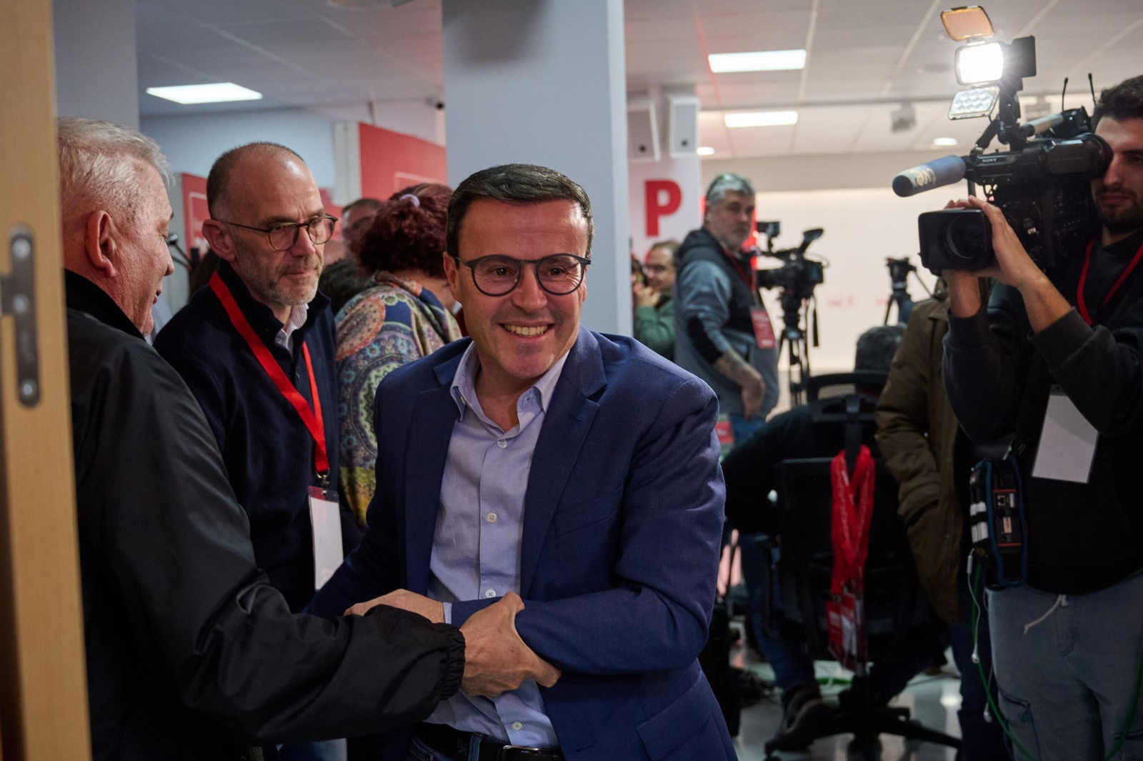 El candidato a la presidencia de Extremadura por el PSOE, Miguel Ángel Gallardo