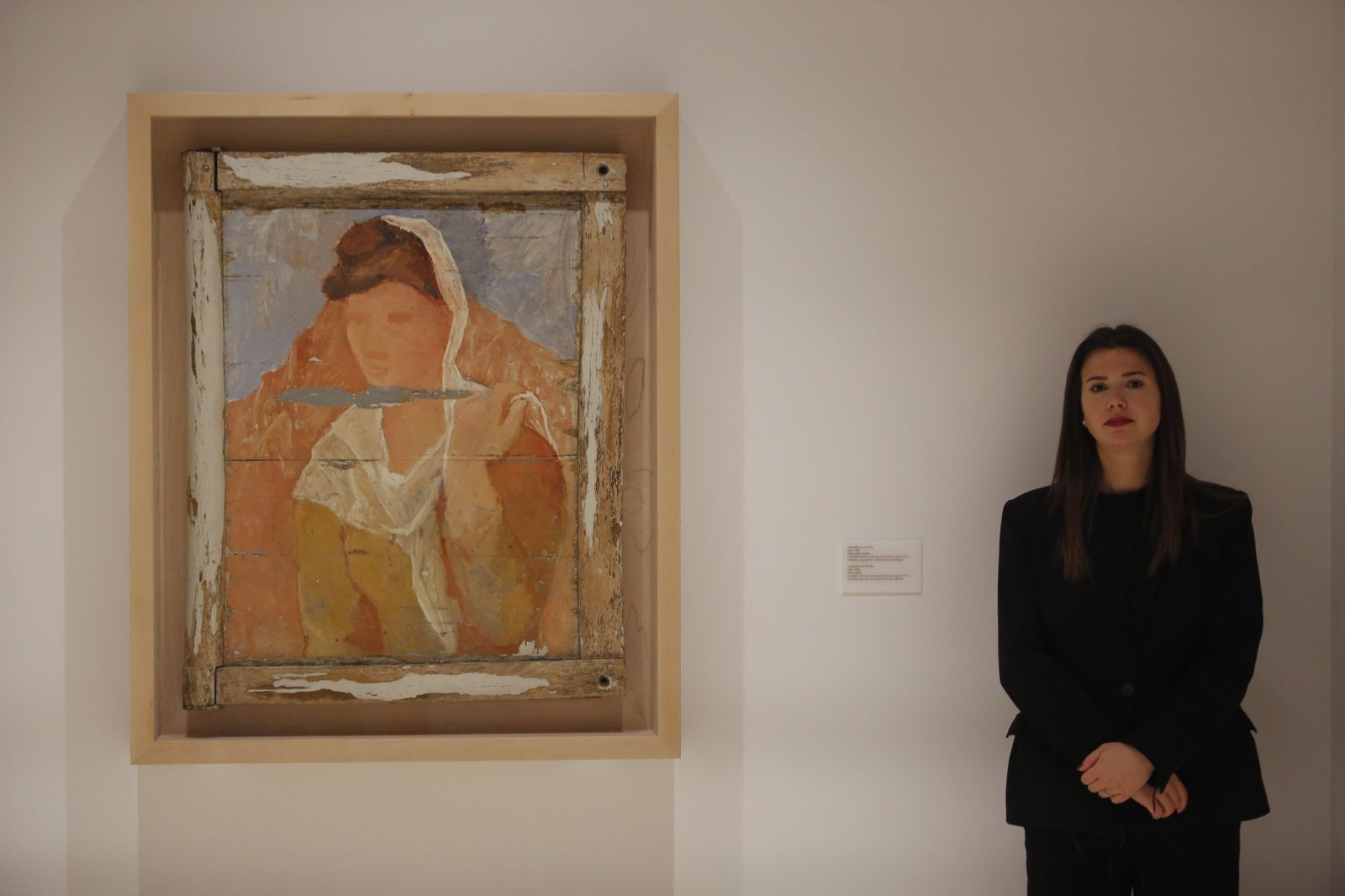 'Fernande con mantilla' (1906), una de las nuevas incorporaciones del museo, exhibida en la sala 'La aventura del cubismo'.