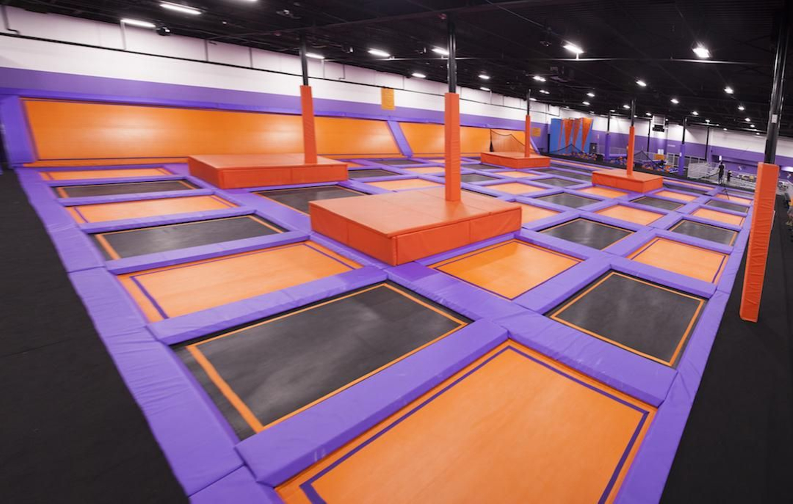 Una de las atracciones de la empresa de ocio Altitud Trampoline Park.