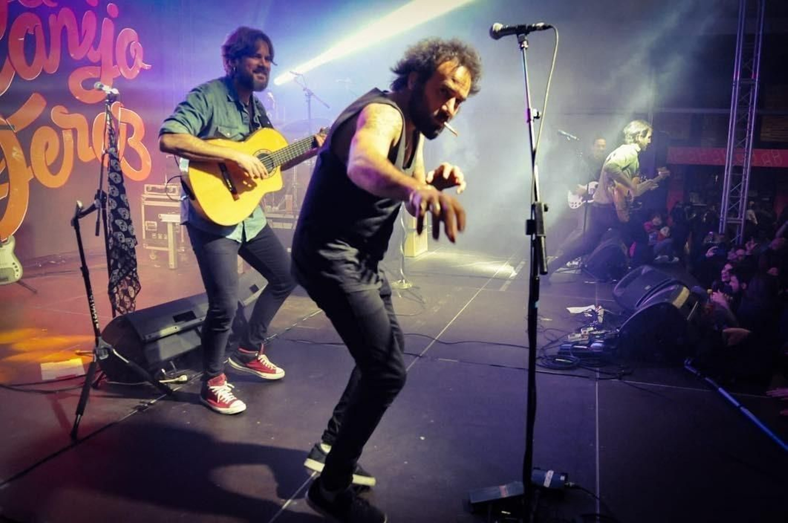 El Canijo de Jerez, en un concierto junto a Pedro Pimentel.