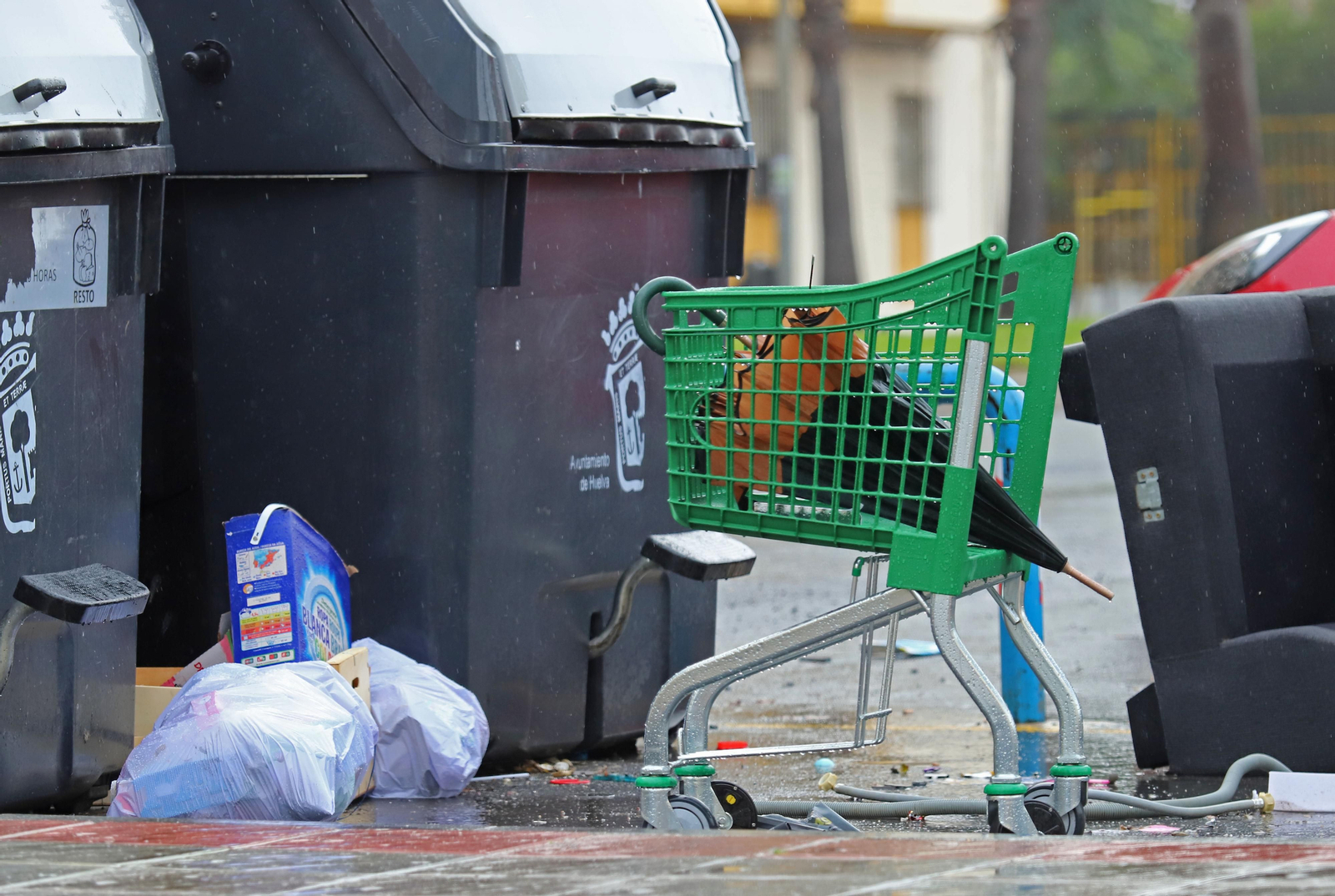 La mañana del sábado despide las lluvias de otoño en Huelva