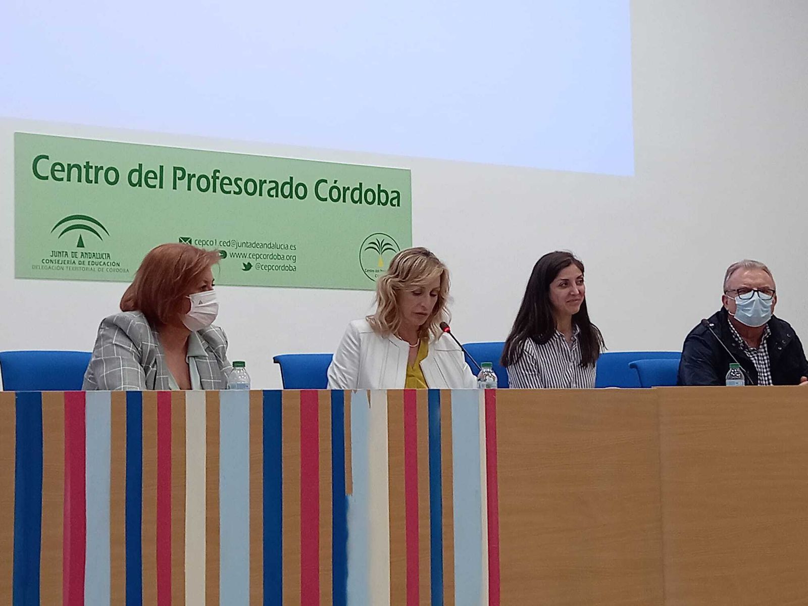 Inauguración de las jornadas de las redes de bibliotecas escolares de Córdoba.