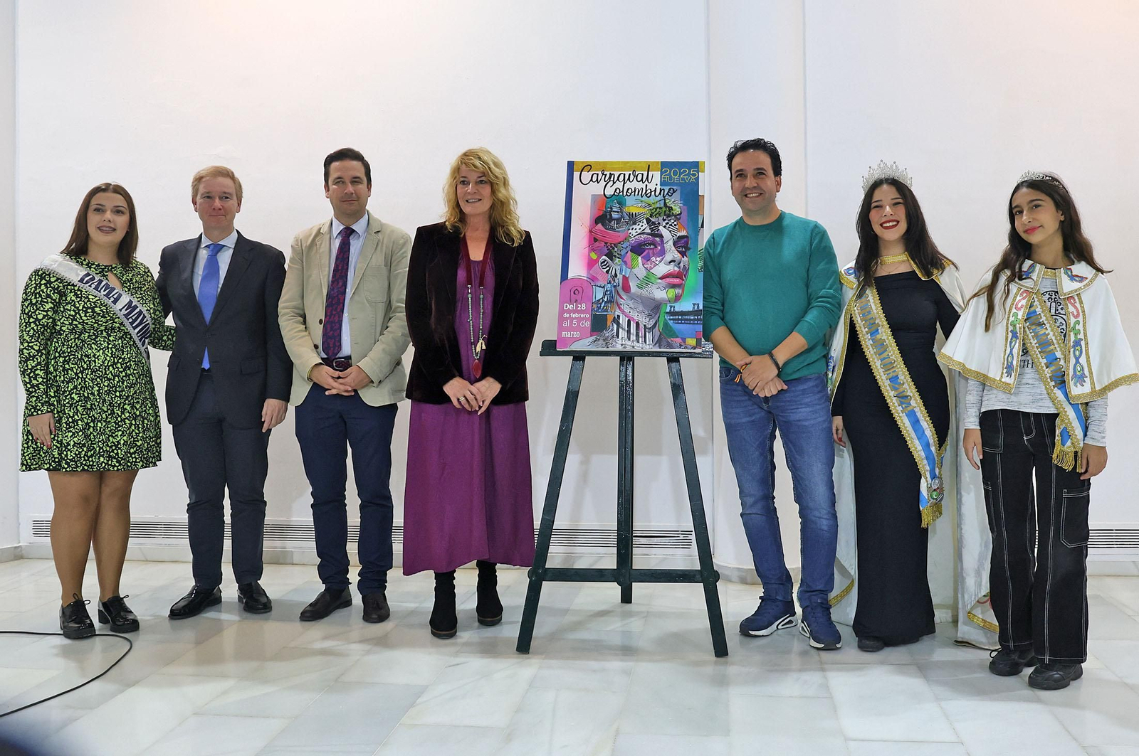 Imágenes de la presentación del cartel del Carnaval Colombino 2025