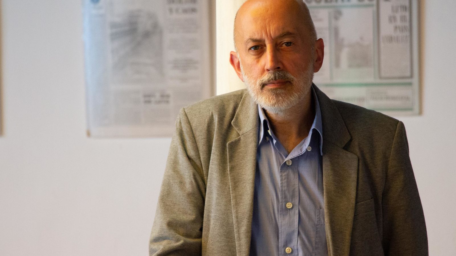 El doctor en Comunicación Audiovisual Miguel Olid, ayer en Carmona.