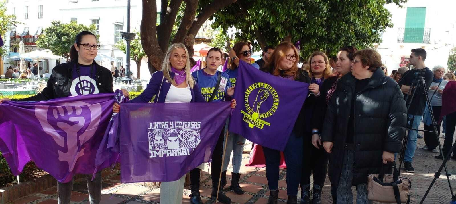 Varias mujeres de Espacio Feminista Marbella en una imagen de archivo.
