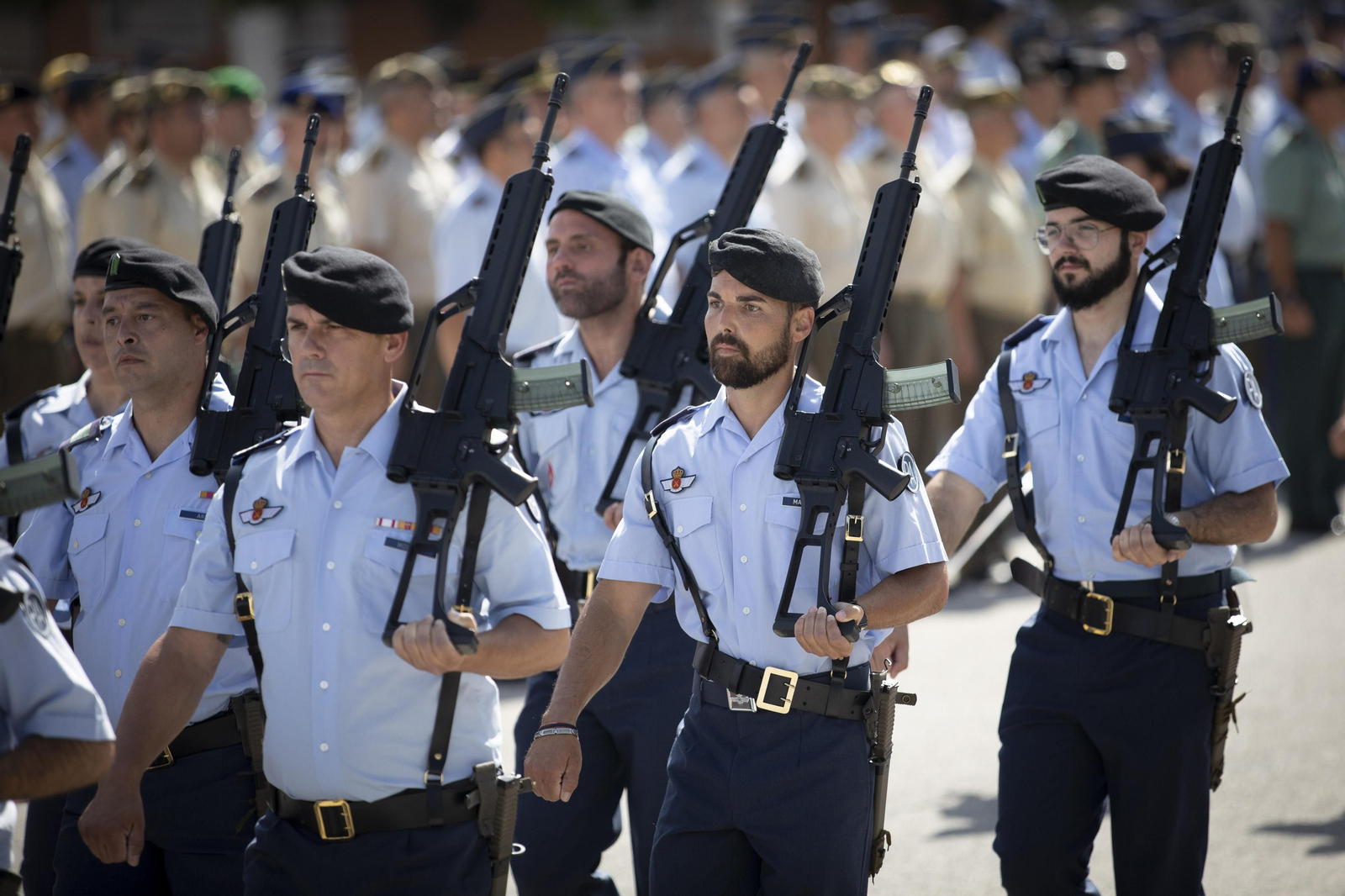 Así ha sido la toma de posesión como jefe de la Base Aérea de Armilla del coronel Miguel Durán Gálvez
