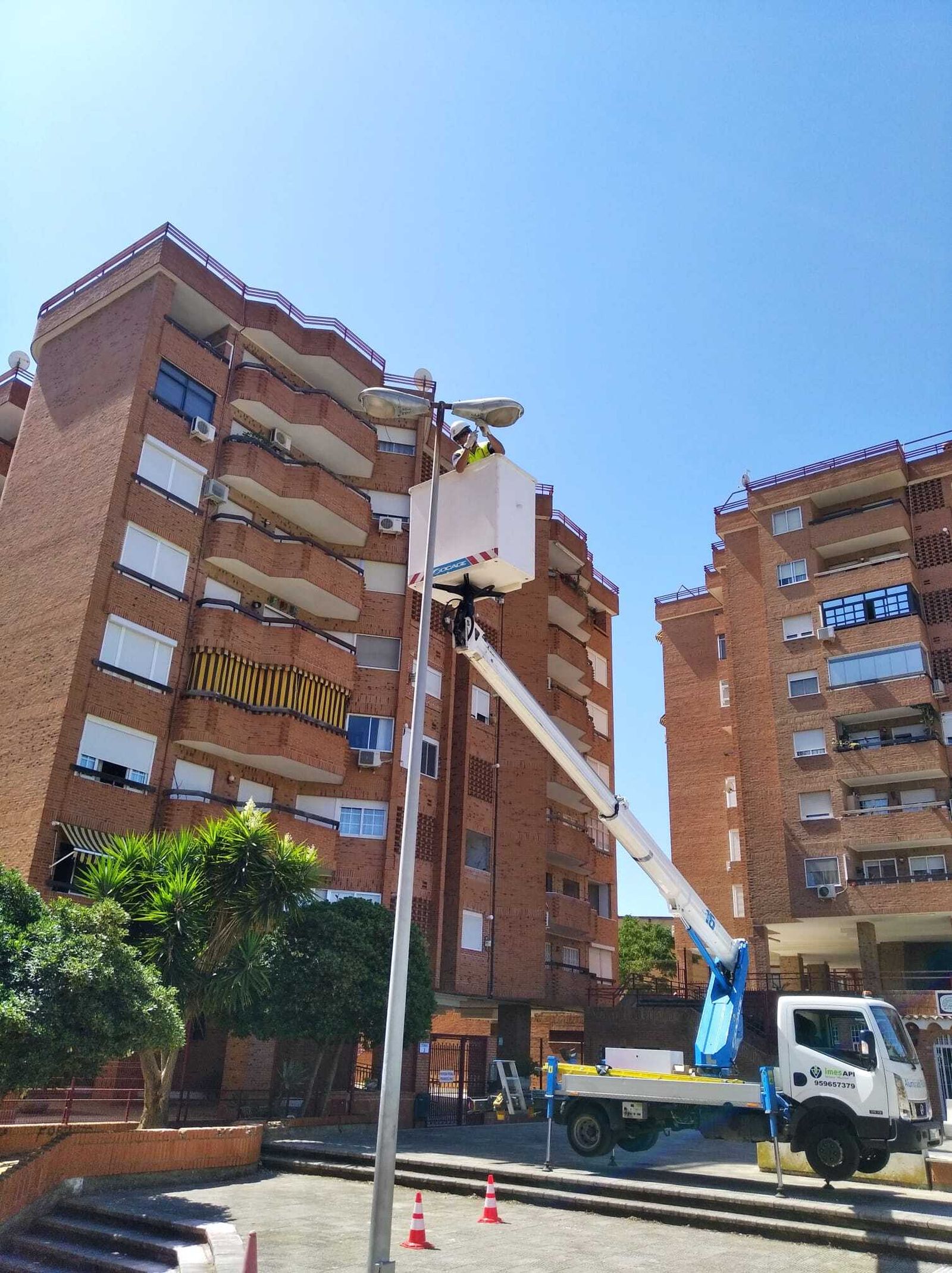 Obras de mantenimiento del alumbrado público.