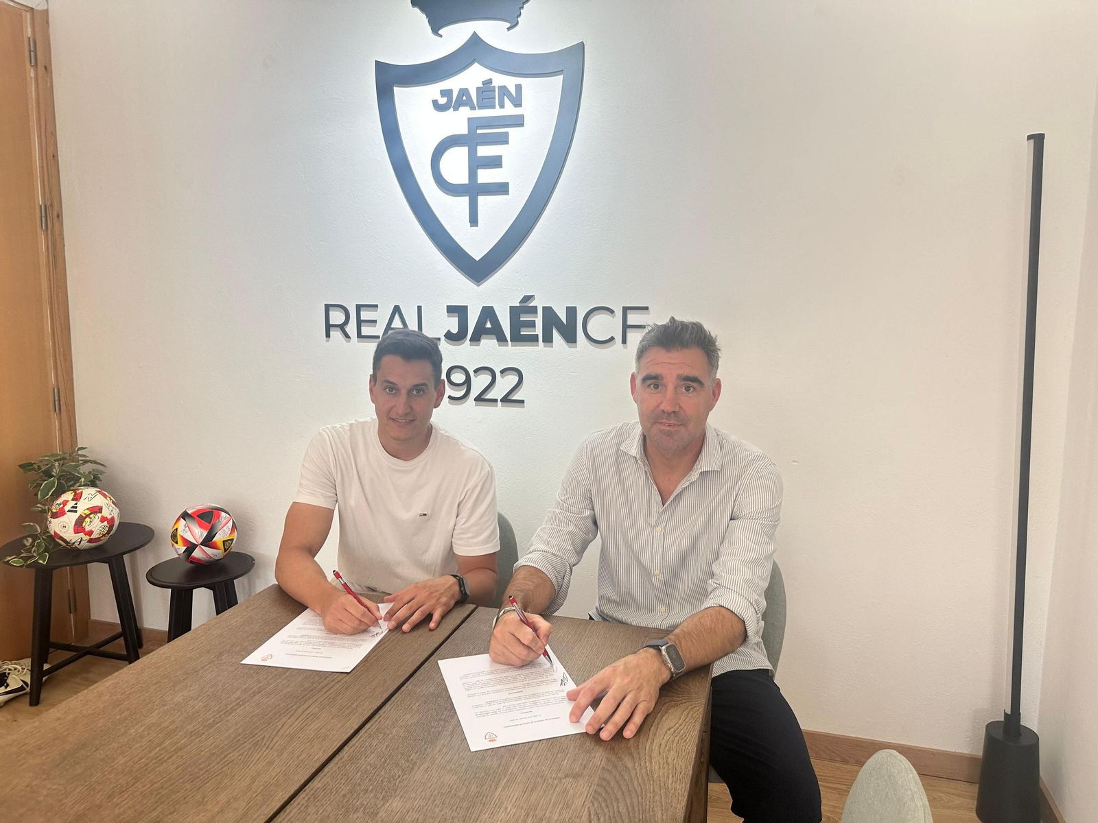 Antonio Caballero, junto a Fran Anera.