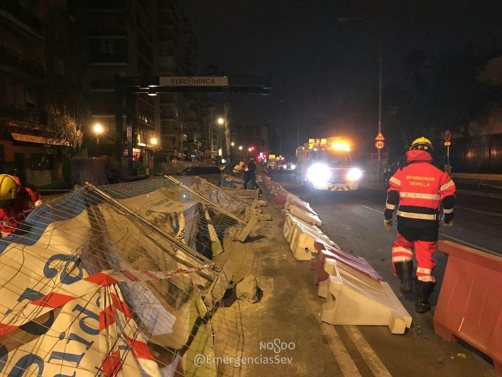Las imágenes del paso de la borrasca 'Ana' por Sevilla